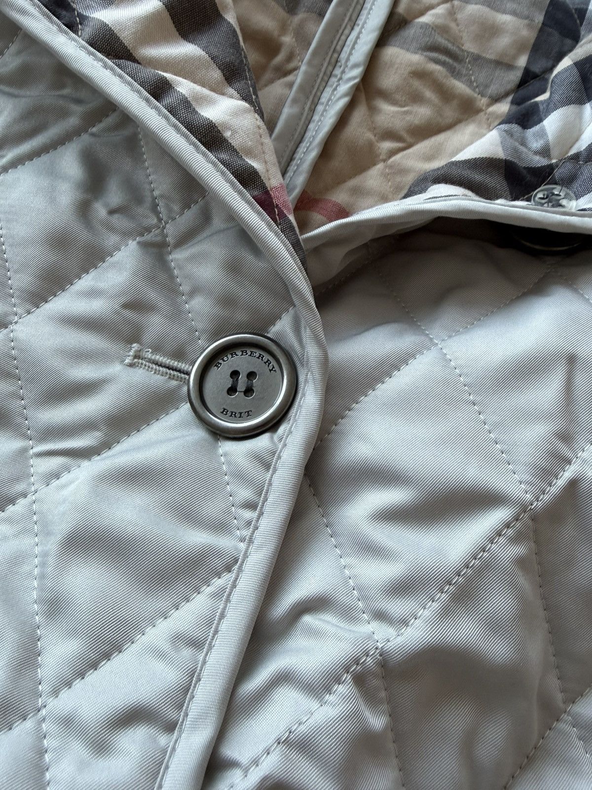 Burberry Vintage jacket quilted burberry brit gray medium Size M / US 6-8 / IT 42-44 - 16 Thumbnail