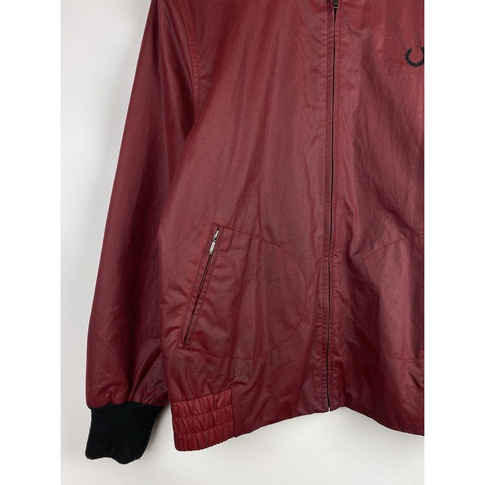 Fred Perry Fred Perry Halley Stevensons waxed bomber jacket size 38" Size US M / EU 48-50 / 2 - 8 Thumbnail