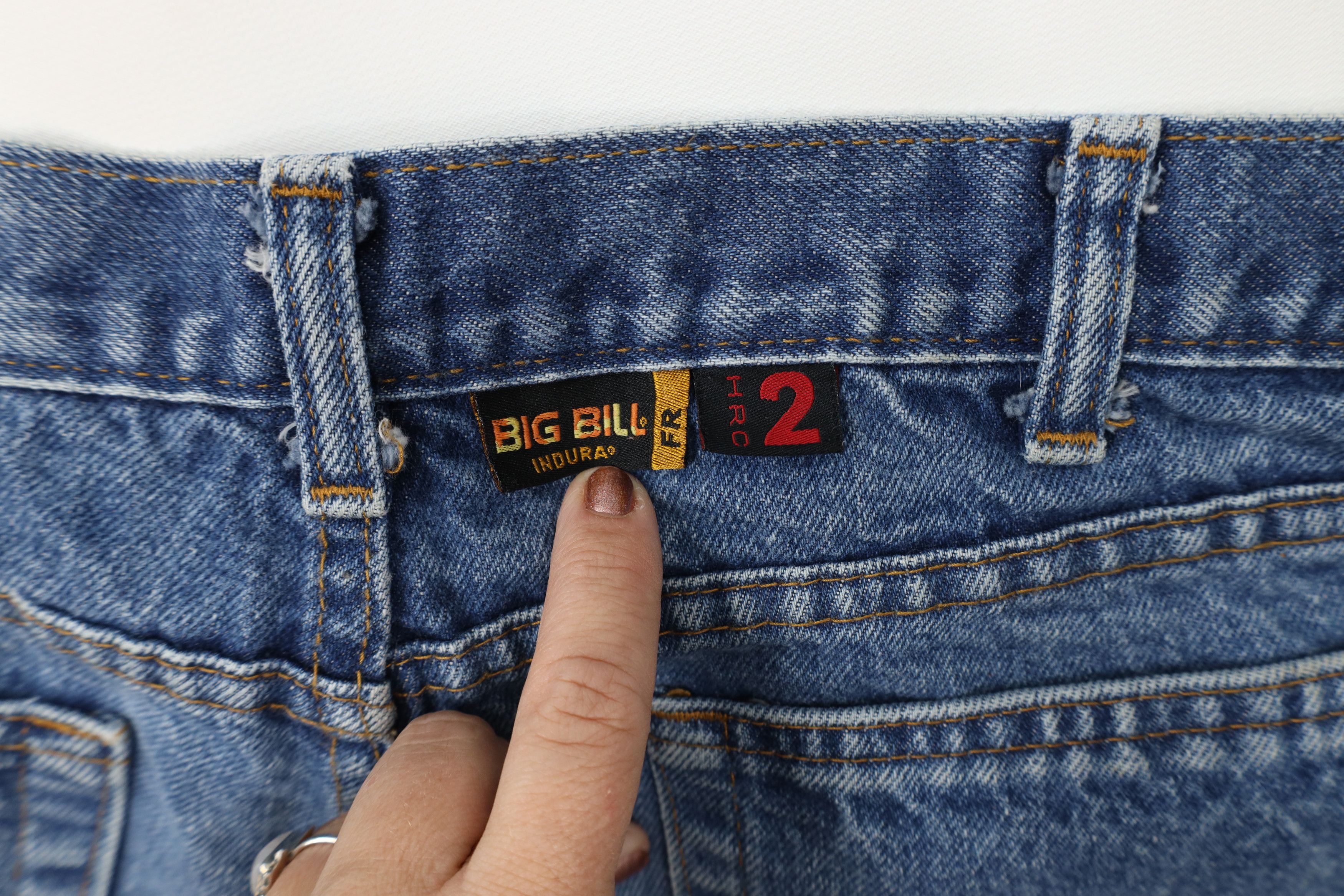 Vintage Vintage Streetwear Fire Flame Resistant Wide Leg Jeans Size US 38 / EU 54 - 15 Thumbnail
