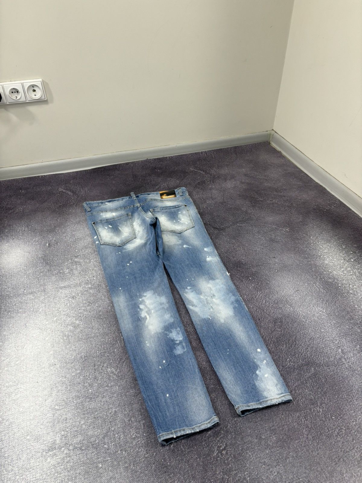 Dsquared2 Dsquared2 Light Blue Ripped Skinny Distressed Denim Jeans Size US 34 / EU 50 - 13 Thumbnail