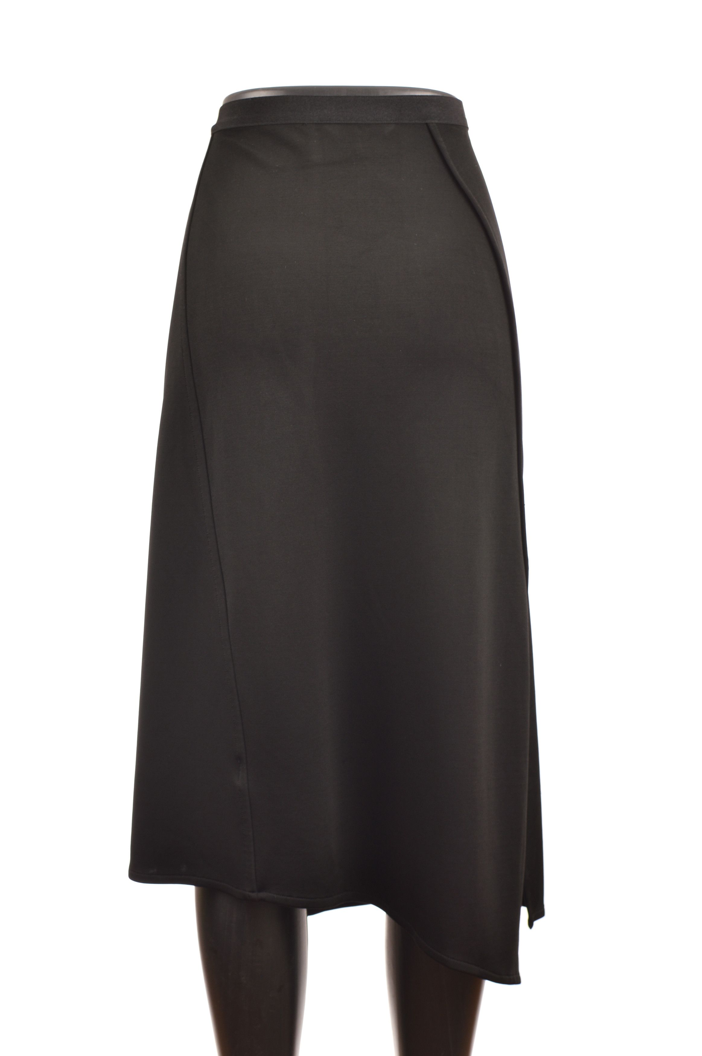 Helmut Lang Helmut Lang Staggered Seam Asymmetric A-line Crepe Skirt Size 27" / US 4 / IT 40 - 3 Thumbnail