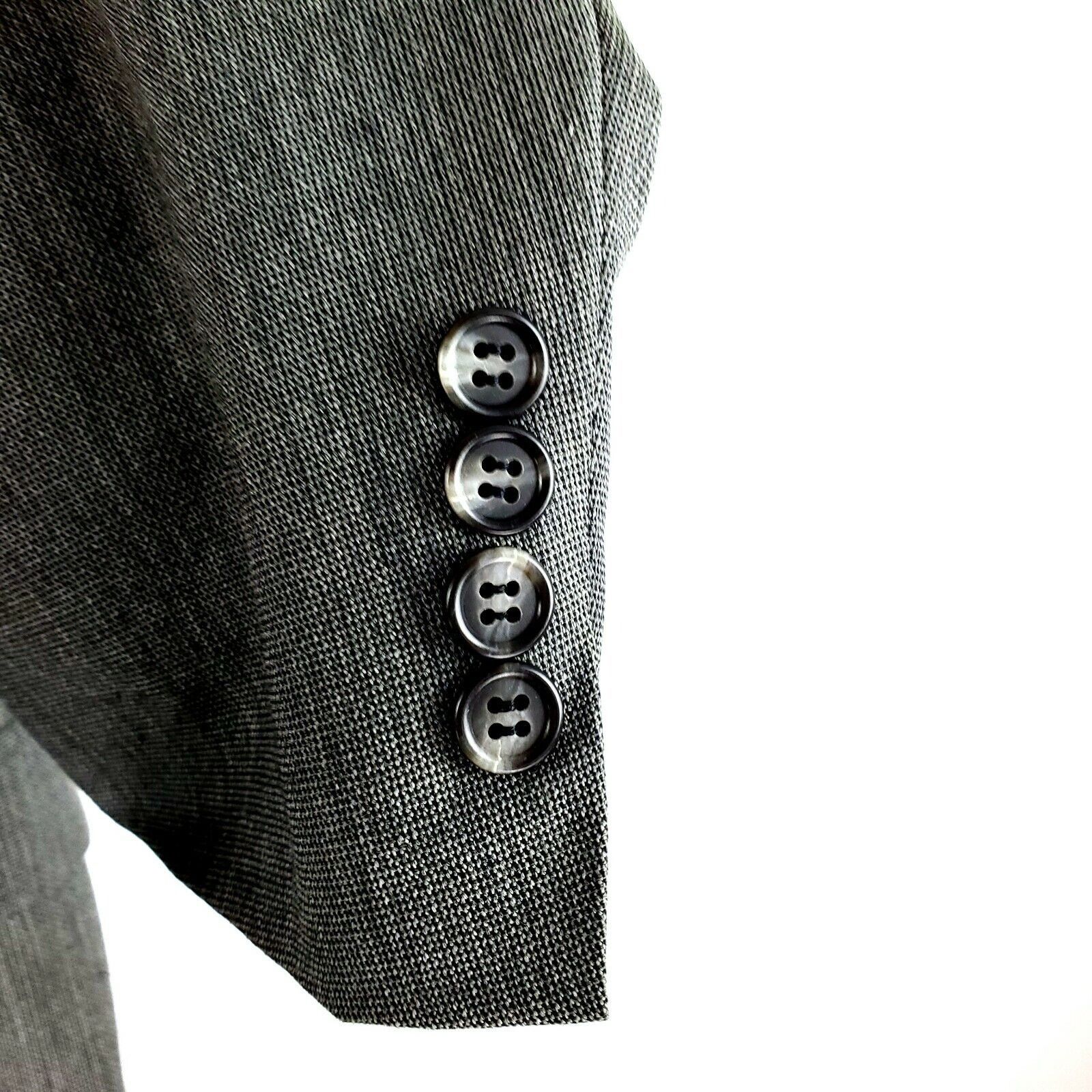 Hart Schaffner Marx Hart Schaffner Marx Wool 2 Button Blazer 42L Gray Check Spor Size 42L - 4 Thumbnail