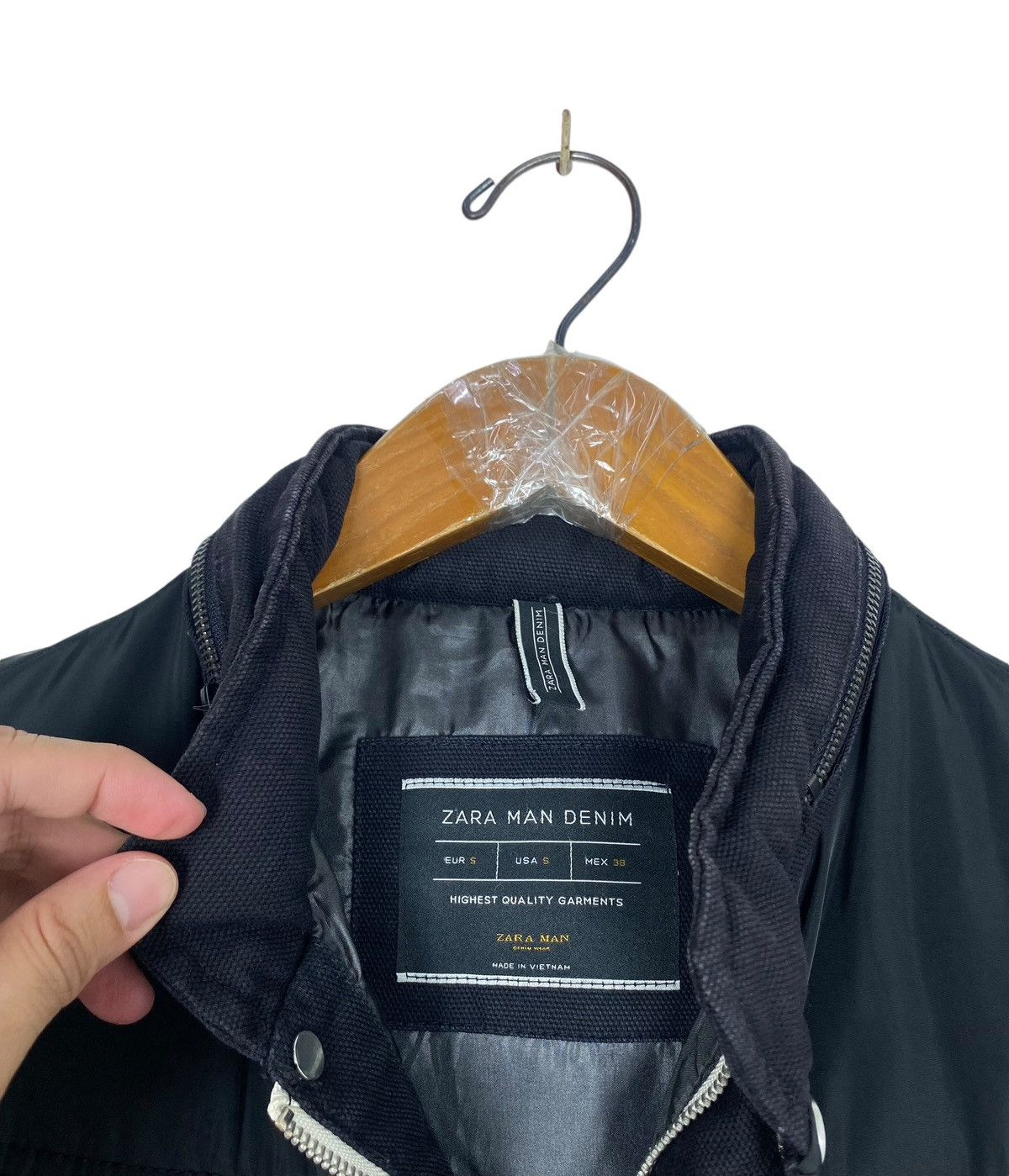 Zara Rare‼️ Zara Man Denim Down Vest Jacket Size US S / EU 44-46 / 1 - 8 Thumbnail