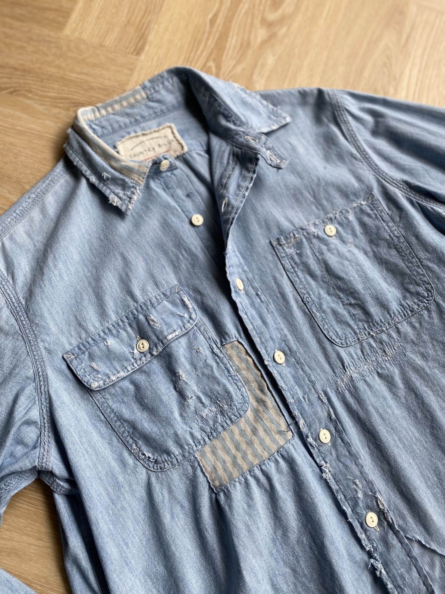 Kapital Worn-In Chambray Shirt Size US M / EU 48-50 / 2 - 6 Thumbnail