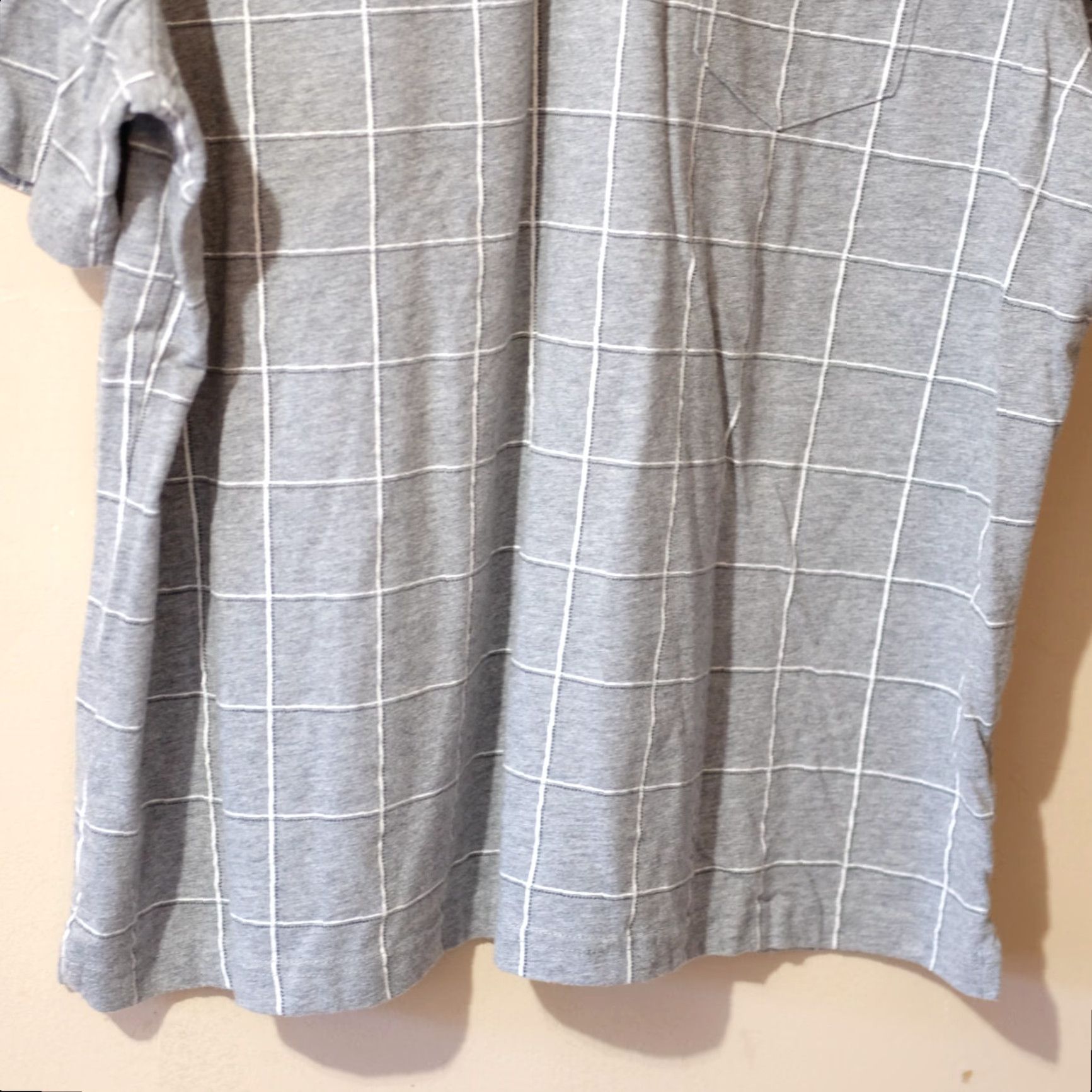 George George Polo Mens XL Gray Plaid Short Sleeve Performance Golf Size US XL / EU 56 / 4 - 4 Thumbnail