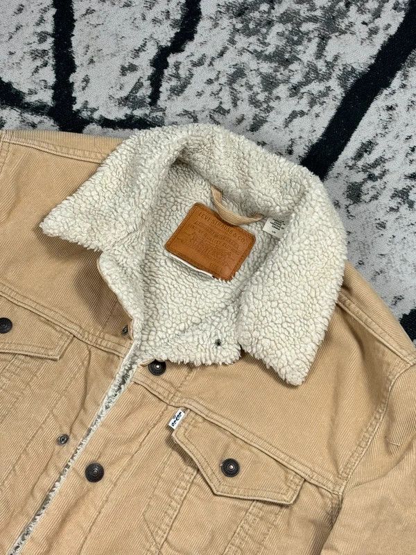 Levi's Levis beige sherpa denim jacket logo L Size L / US 10 / IT 46 - 3 Thumbnail