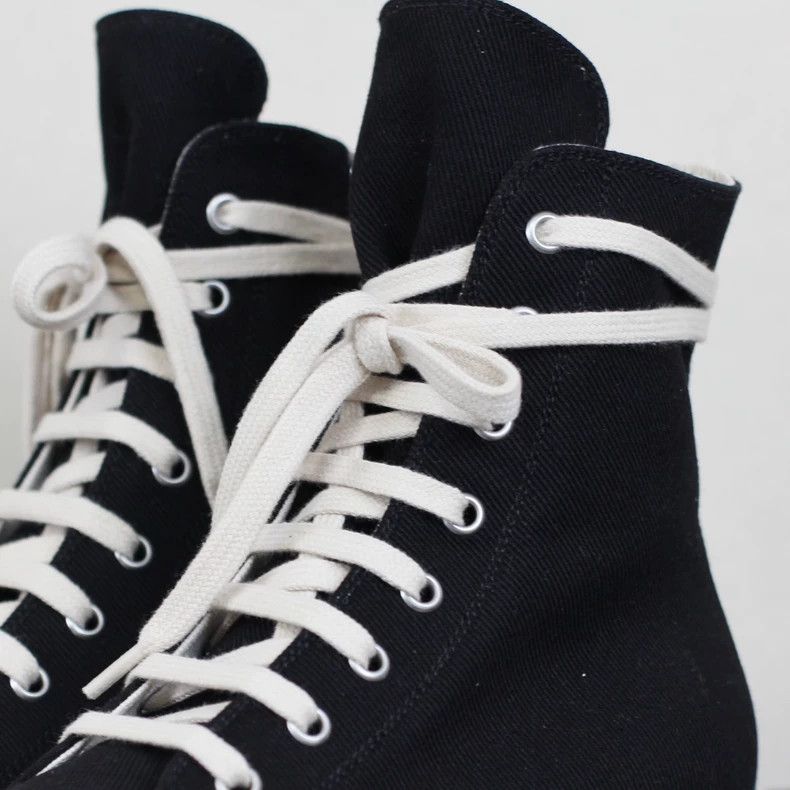Rick Owens rick owens Double line canvas high-top classic big Converse Size US 5.5 / IT 35.5 - 4 Thumbnail