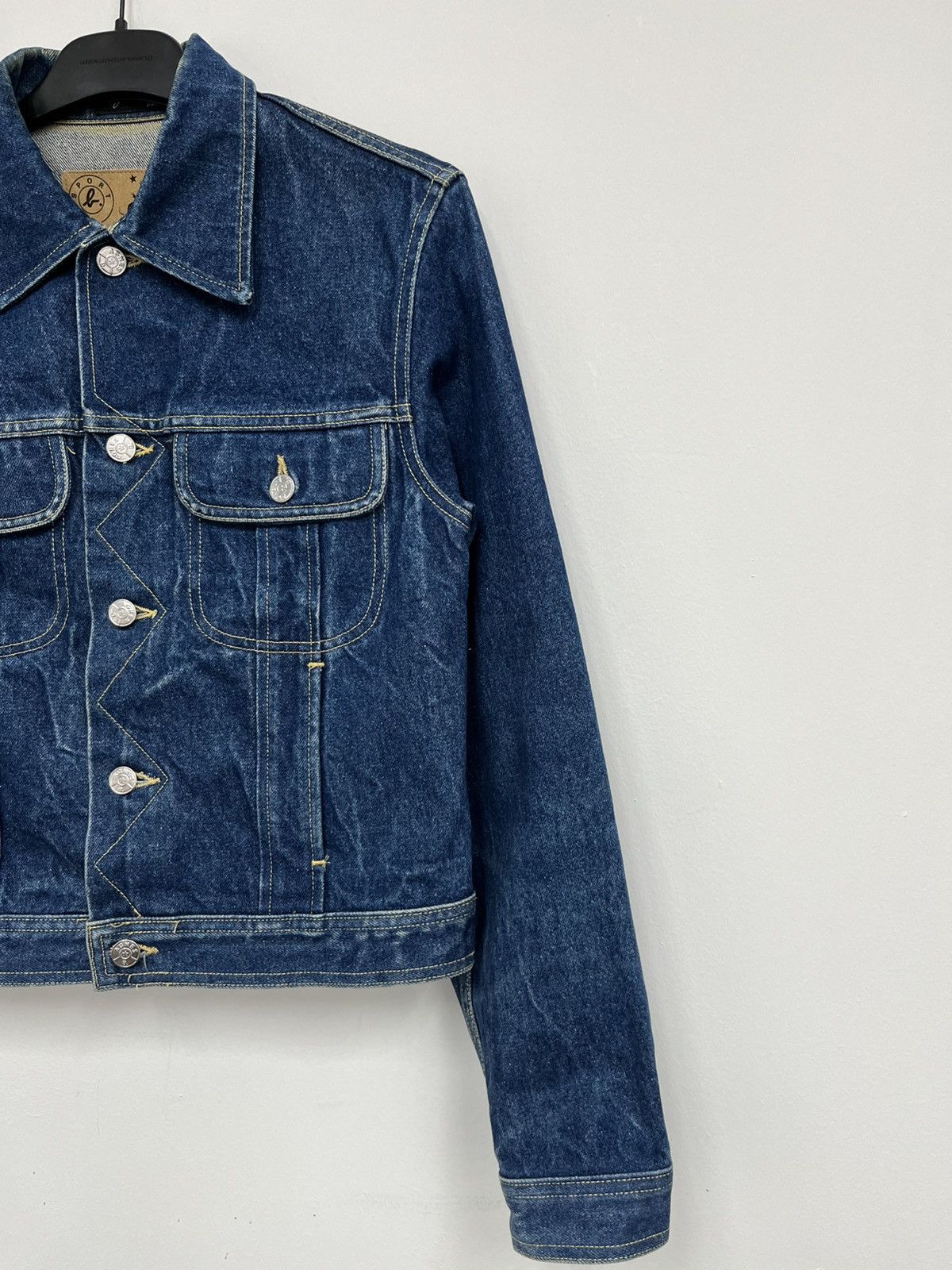agnes b. Vintage Agnes B Trucker Denim Jacket Size S / US 4 / IT 40 - 3 Thumbnail