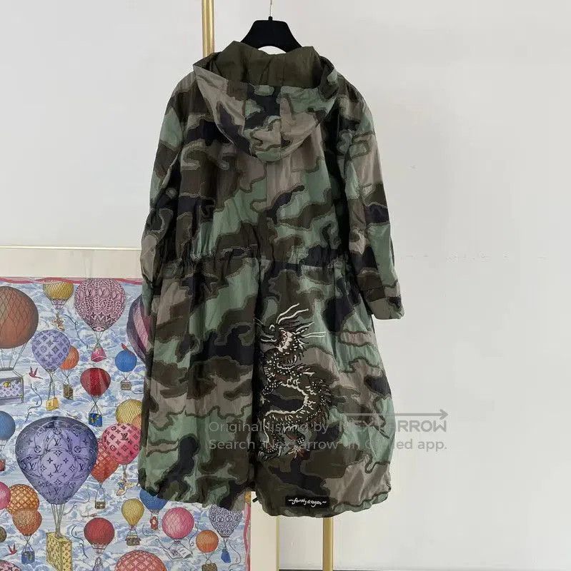 Valentino Valentino Green Camo Cotton Jacket for Women . Size L / US 10 / IT 46 - 2 Thumbnail