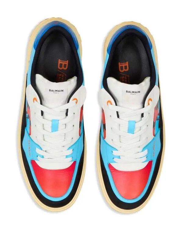 Balmain o1s1wg111225 X Prince Gyasi B-Court Sneakers in Multicolor Size US 9 / EU 42 - 4 Thumbnail