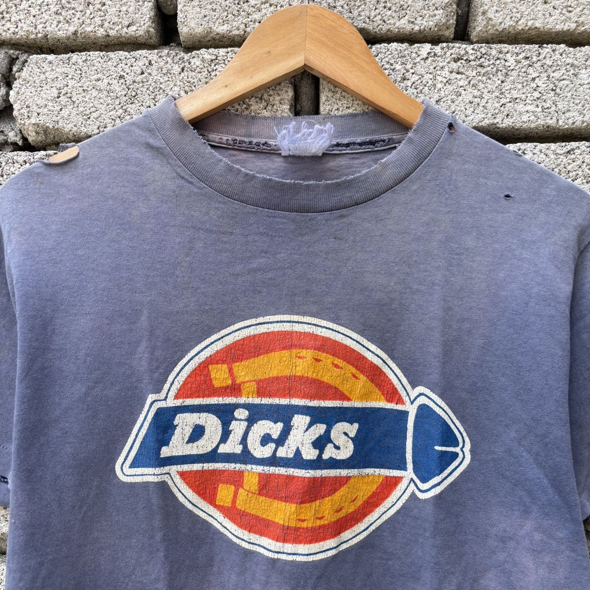 Dickies × Vintage RARE Vintage Distressed Dickies Parody Dicks Tee Size US M / EU 48-50 / 2 - 2 Thumbnail