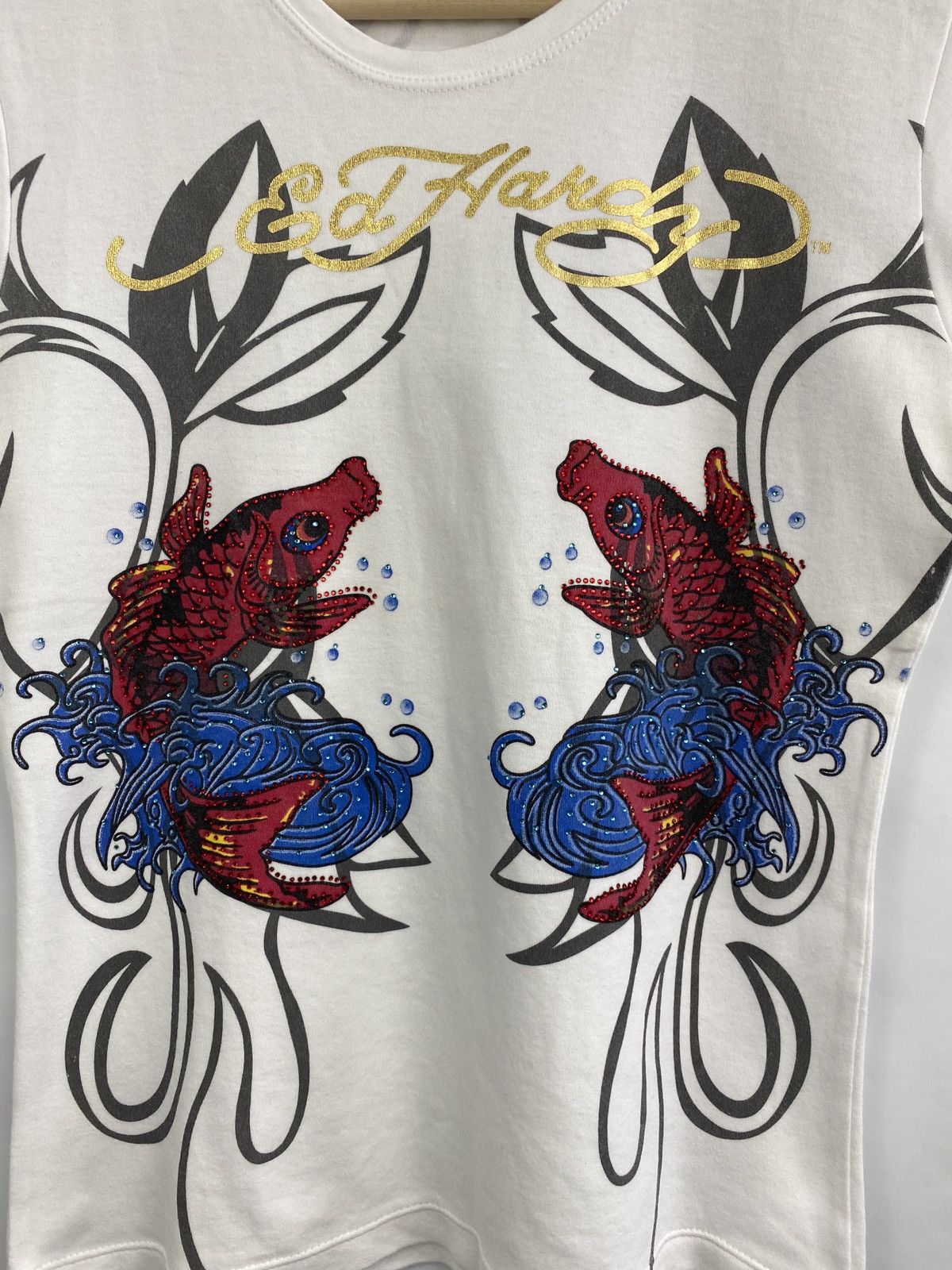 Ed Hardy 🇺🇸 Vintage 90s Ed Hardy Christian Audigier Y2K T-Shirt Size M / US 6-8 / IT 42-44 - 4 Thumbnail