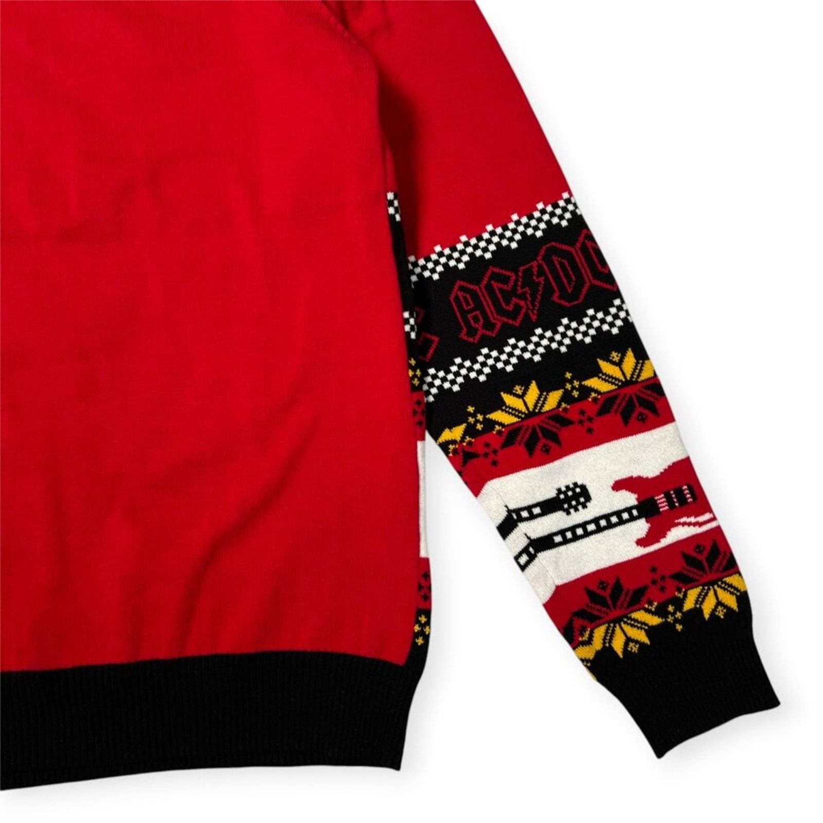 AC/DC AC/DC Hells Bells Ugly Christmas Sweater Red Black M Size US M / EU 48-50 / 2 - 9 Thumbnail