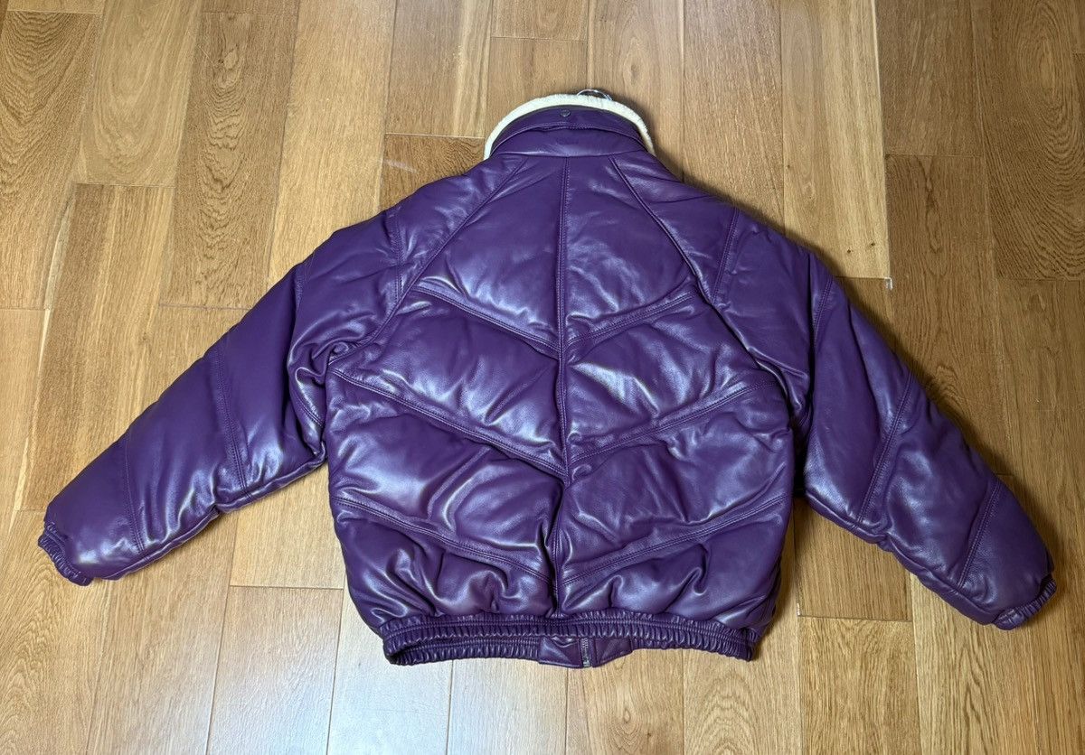 Schott × Supreme Supreme Schott Chevron Leather Down Puffer Jacket Size US XL / EU 56 / 4 - 10 Thumbnail