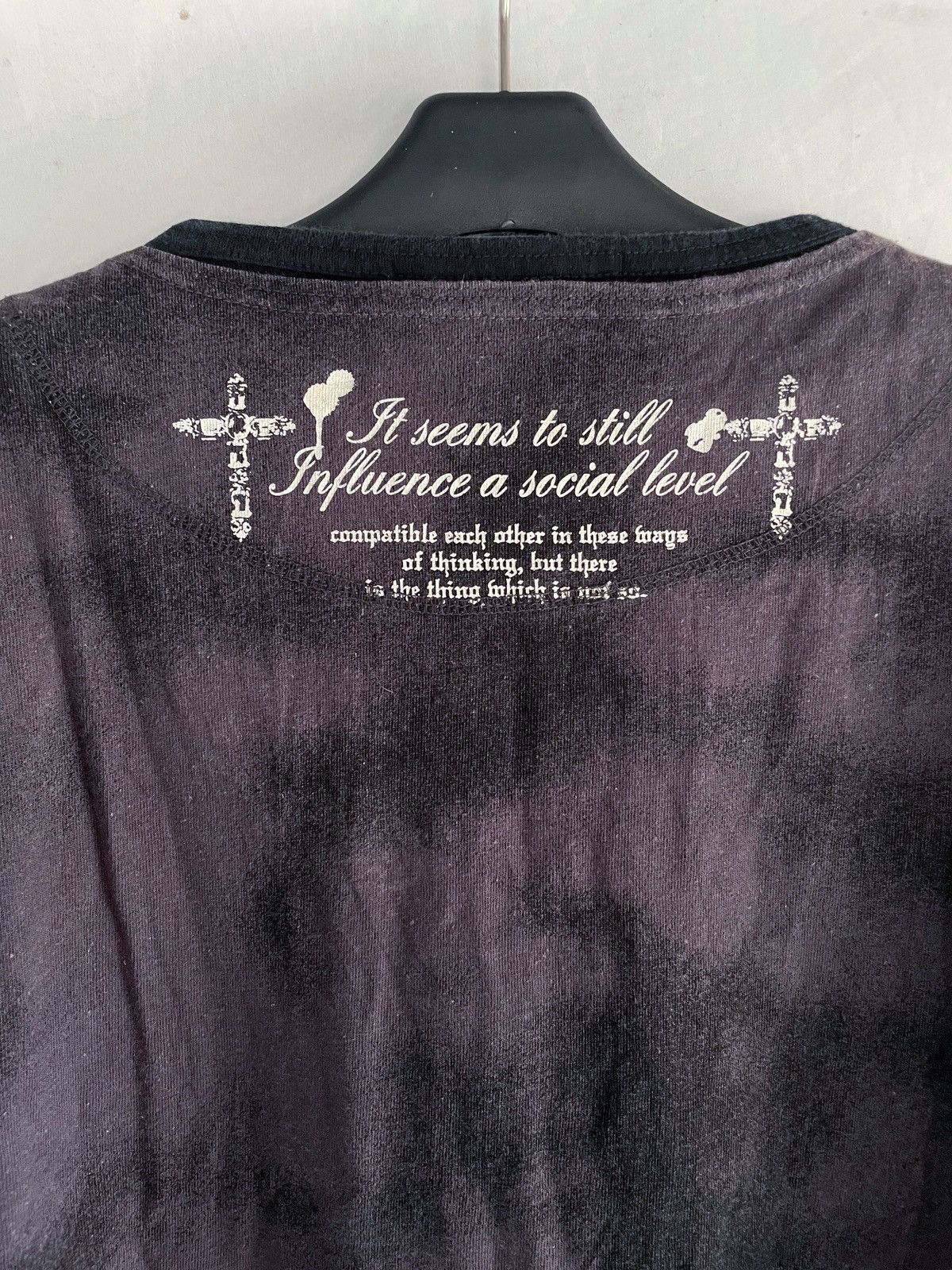 Japanese Brand JAPANESE BEAUMERE DOUBLE LAYER PUNK ARISTOCRATIC QUOTES TEE Size US L / EU 52-54 / 3 - 8 Thumbnail