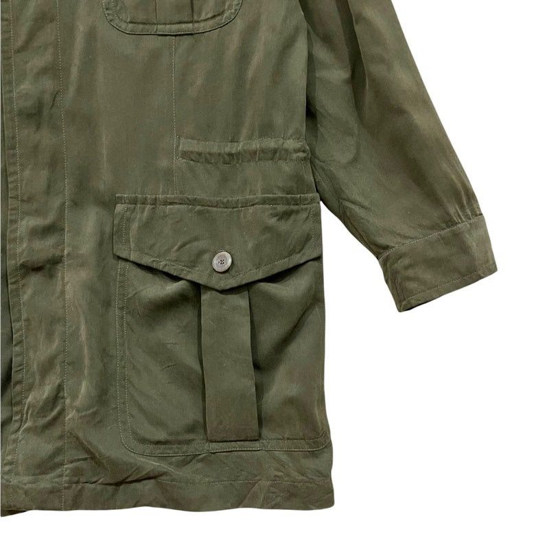 Designer × Ermenegildo Zegna Ermenegildo Zegna Utility Parka Military Style Button Jacket Size US M / EU 48-50 / 2 - 4 Thumbnail