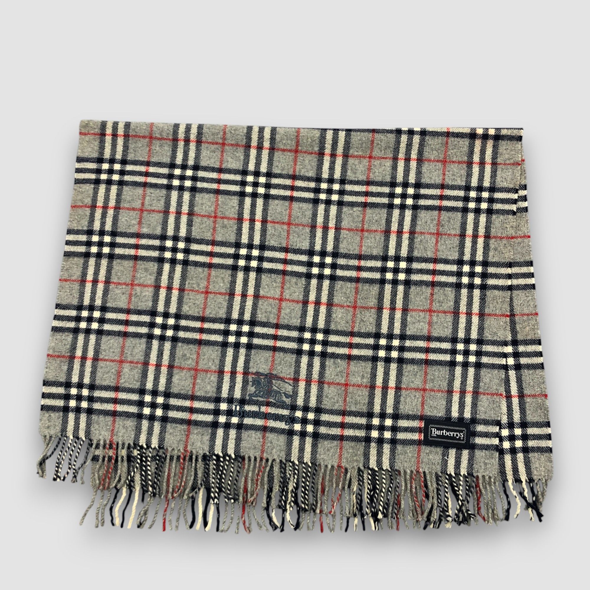 Burberry Vintage Burberry Scarf Muffler Wool Cashmere Scarves. Size ONE SIZE - 4 Thumbnail