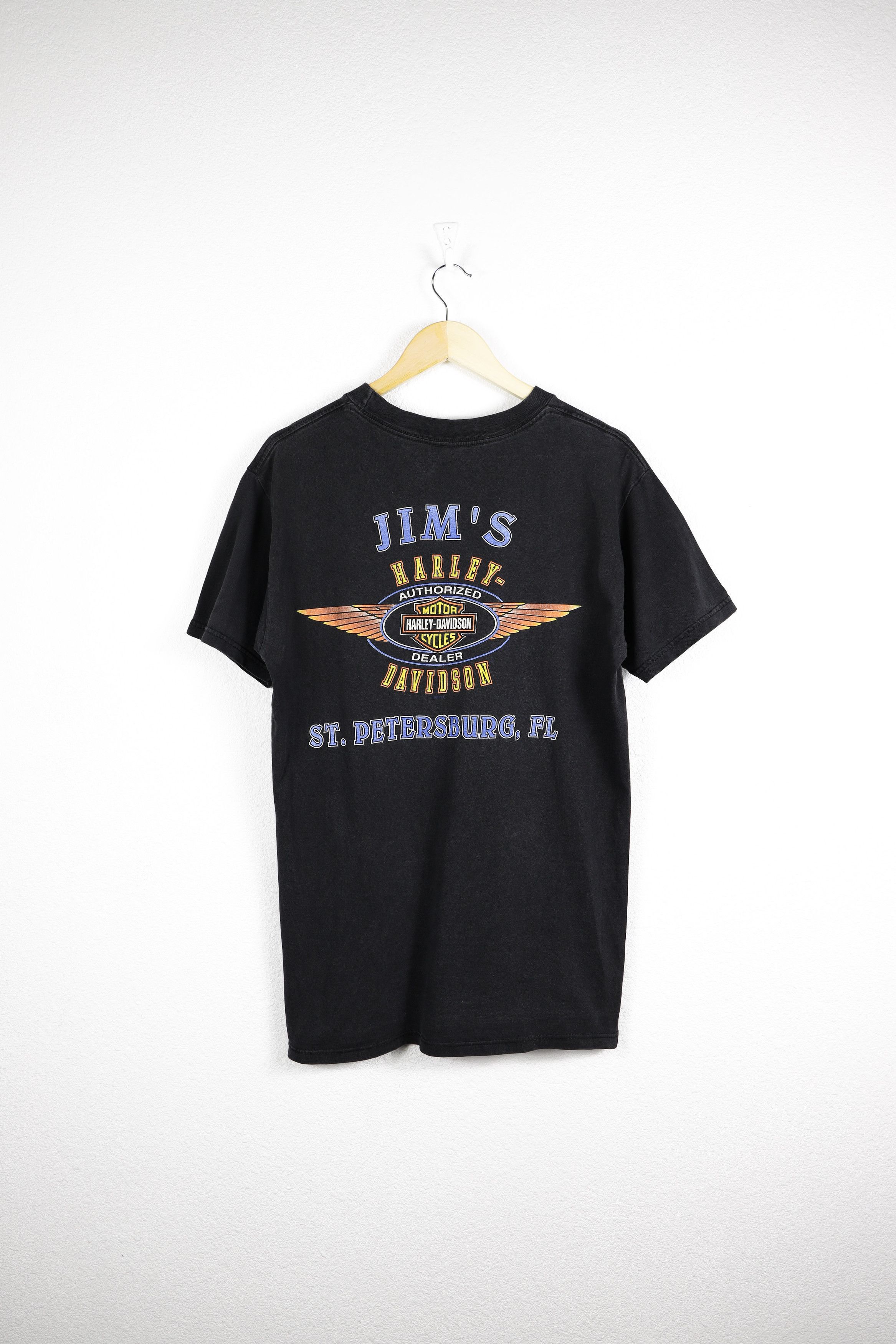 Harley Davidson × West Coast Choppers Vintage Harley Davidson Jim's St.Petersburg Graphic Tee Size US L / EU 52-54 / 3 - 6 Thumbnail