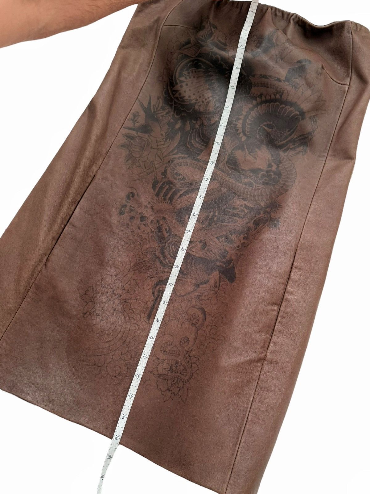 Jean Paul Gaultier $2,200 The Tattoo Lambskin Top Size S / US 4 / IT 40 - 19 Thumbnail