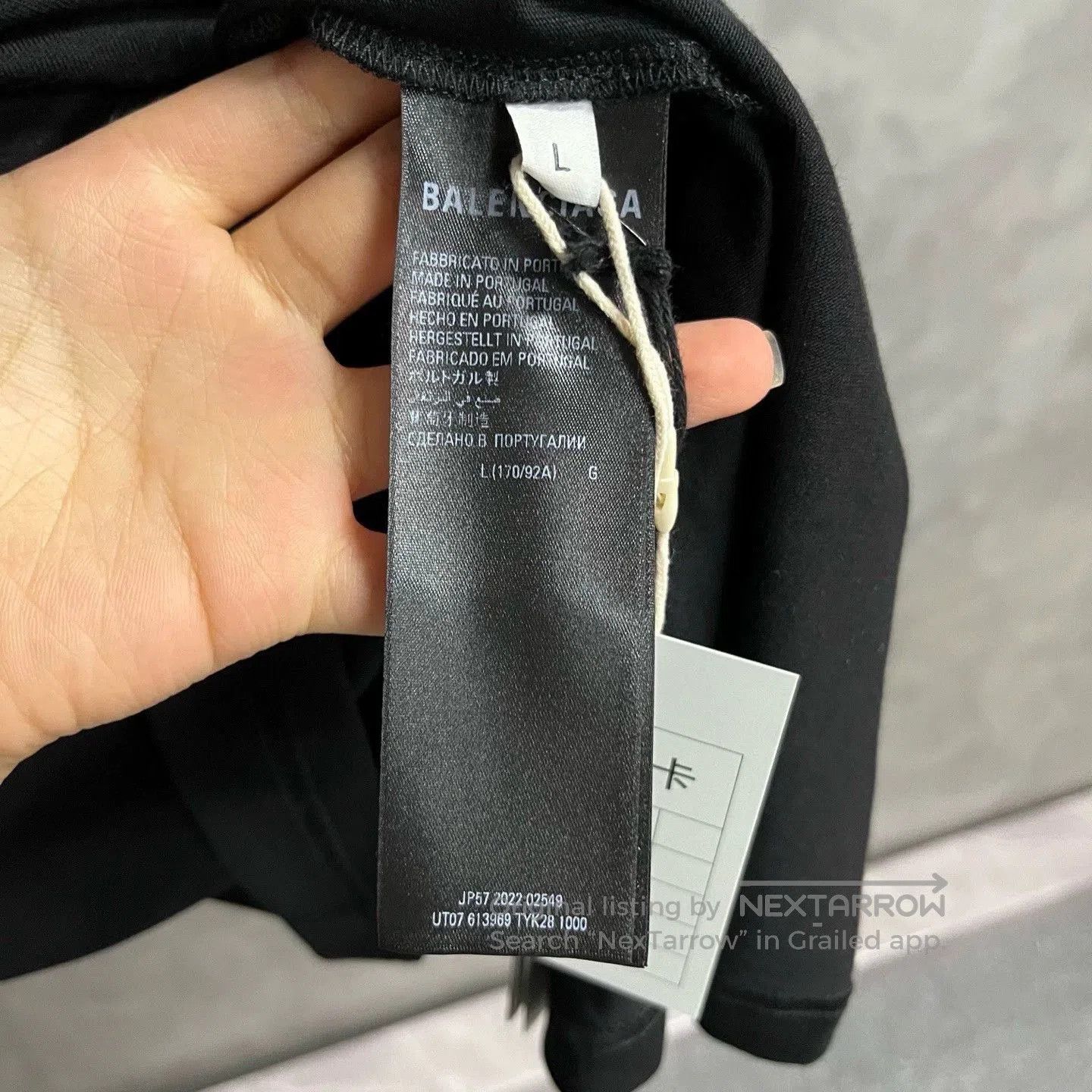 Balenciaga Balenciaga Black Letter Print Crewneck Tee. Size US L / EU 52-54 / 3 - 5 Thumbnail
