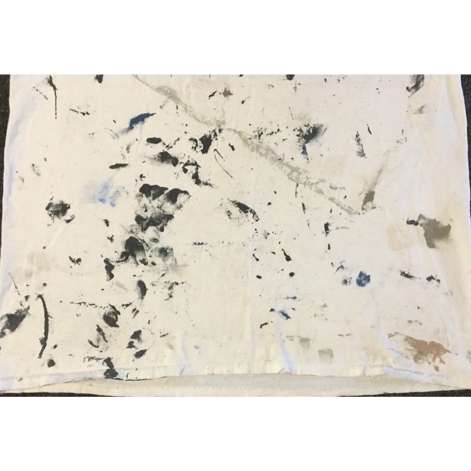 Thrasher VINTAGE Thrashed Faded Distress Paint Splatter Shirt M L White Size US M / EU 48-50 / 2 - 5 Thumbnail