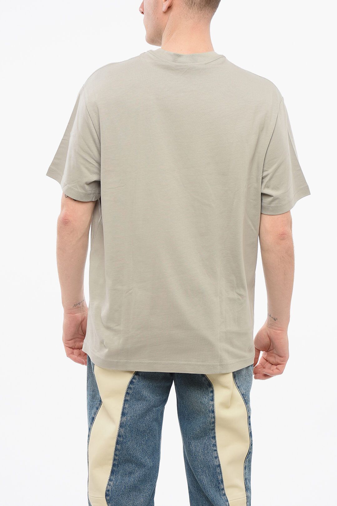 1989 STUDIO og1mm0725 Crewneck Cotton T-Shirt in Grey Size US S / EU 44-46 / 1 - 2 Thumbnail