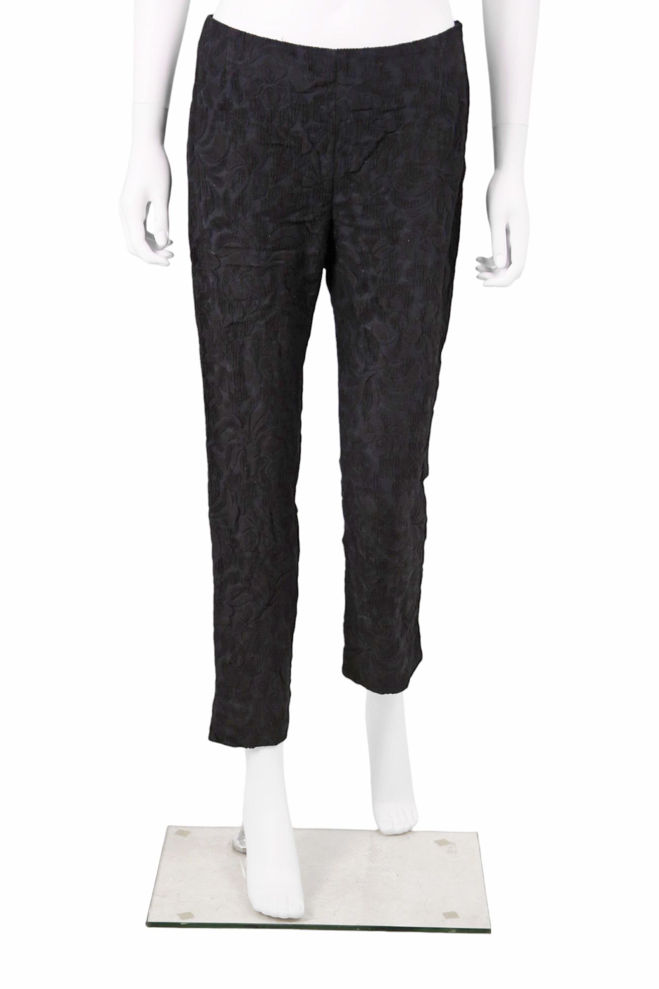 Prada S/S 2015 Distressed Floral Black Jeans Size 28" / US 6 / IT 42 - 1 Thumbnail