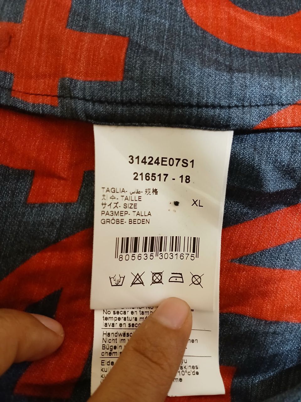424 🔥FINAL PRICE 🔥 424 Black/Red Allover Logo Button Down LS Size US XL / EU 56 / 4 - 6 Thumbnail
