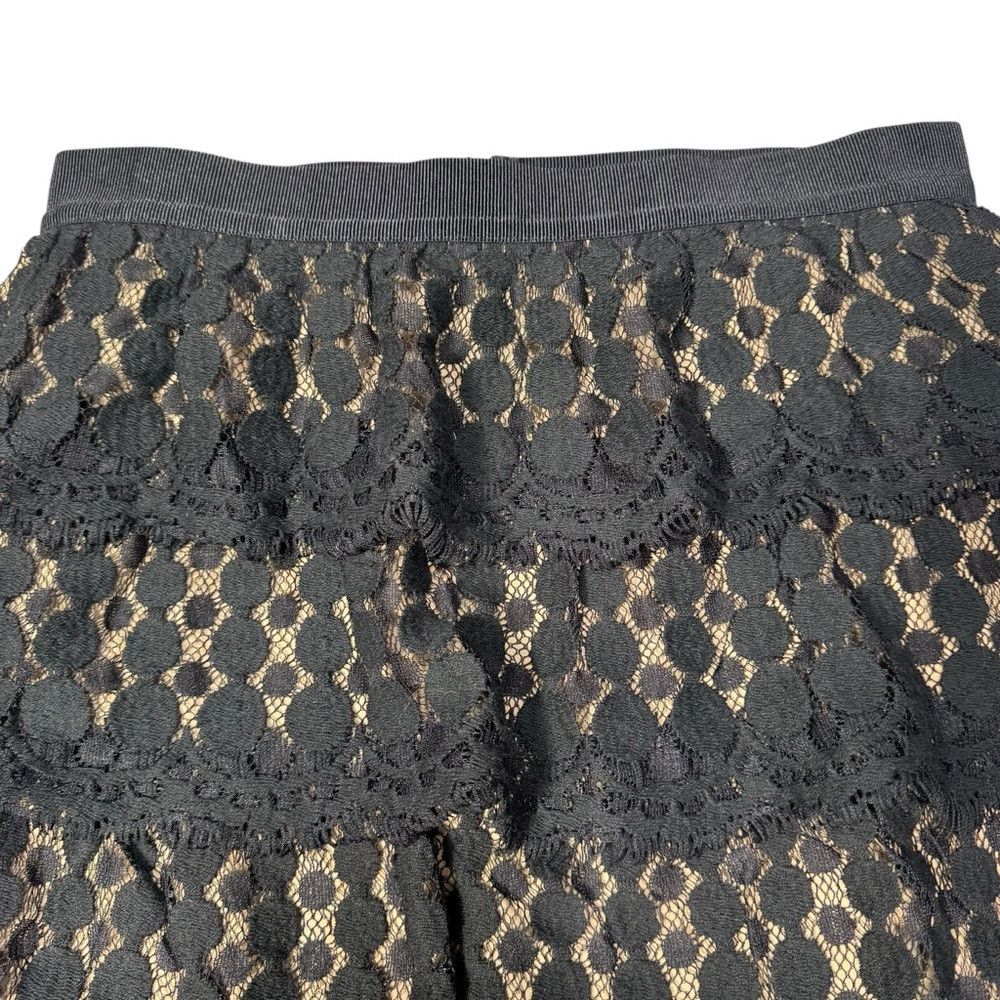 Ann Taylor NWT New Ann Taylor Black Lace Tiered Mini Skirt Size 2 Size 26" / US 2 / IT 38 - 6 Thumbnail