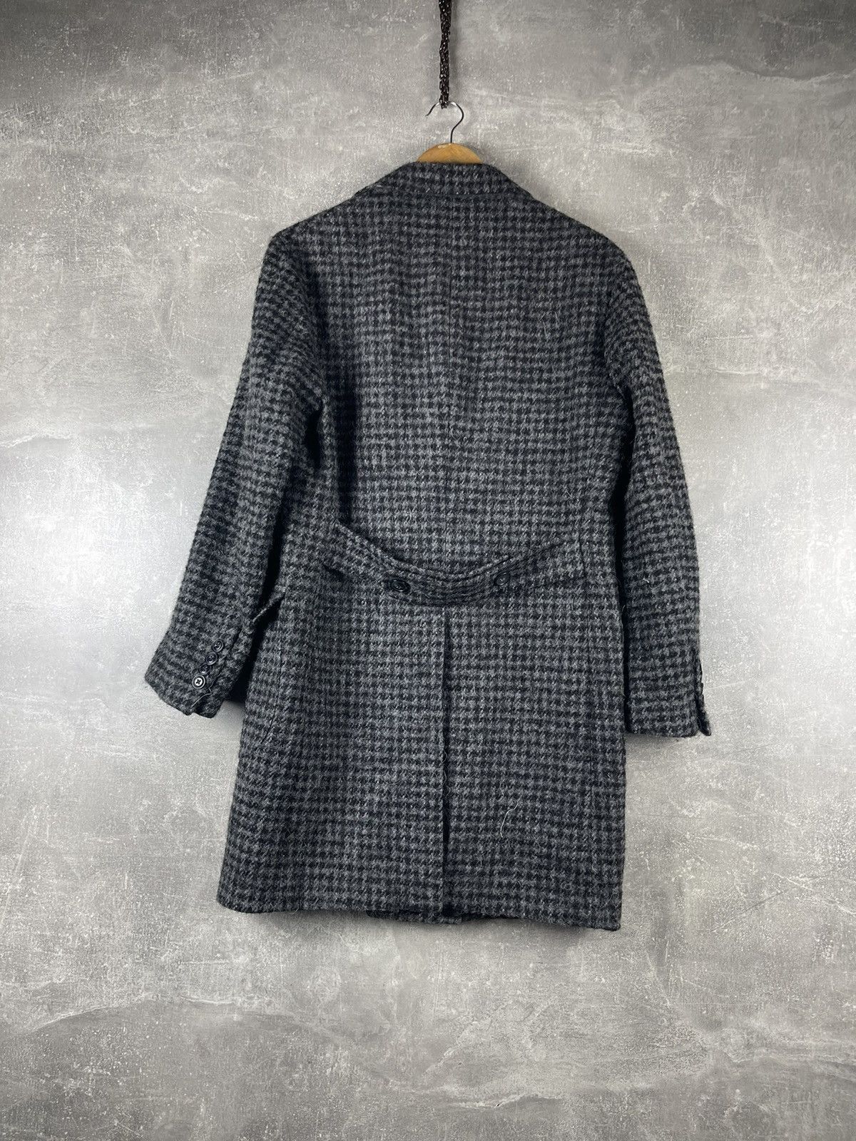 Barba Napoli Barba Napoli Wool Checkered Blend Overcoat Houndstooth Coat Size US M / EU 48-50 / 2 - 5 Thumbnail