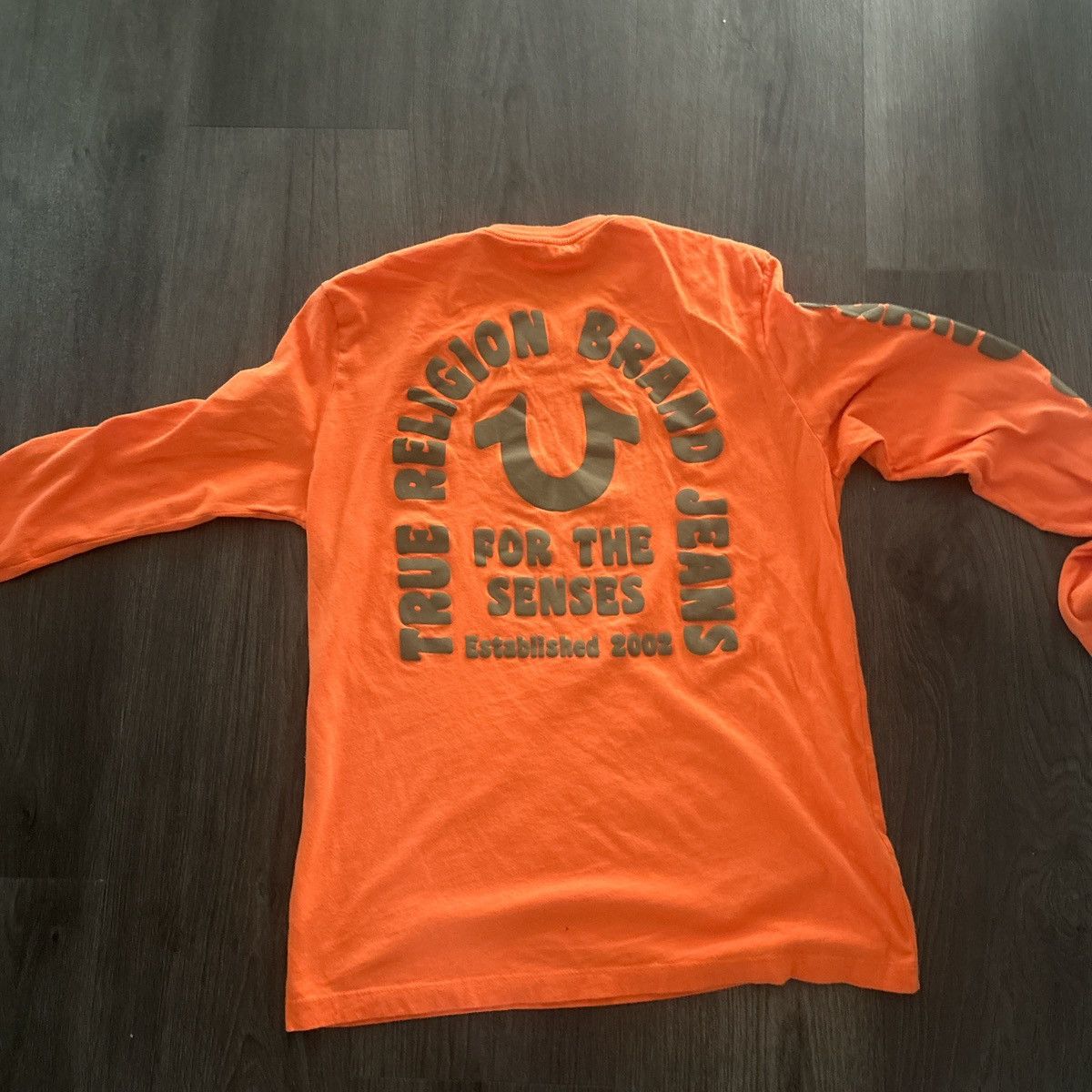 True Religion orange and green true religion long sleeve shirt SMALL Size US S / EU 44-46 / 1 - 3 Thumbnail
