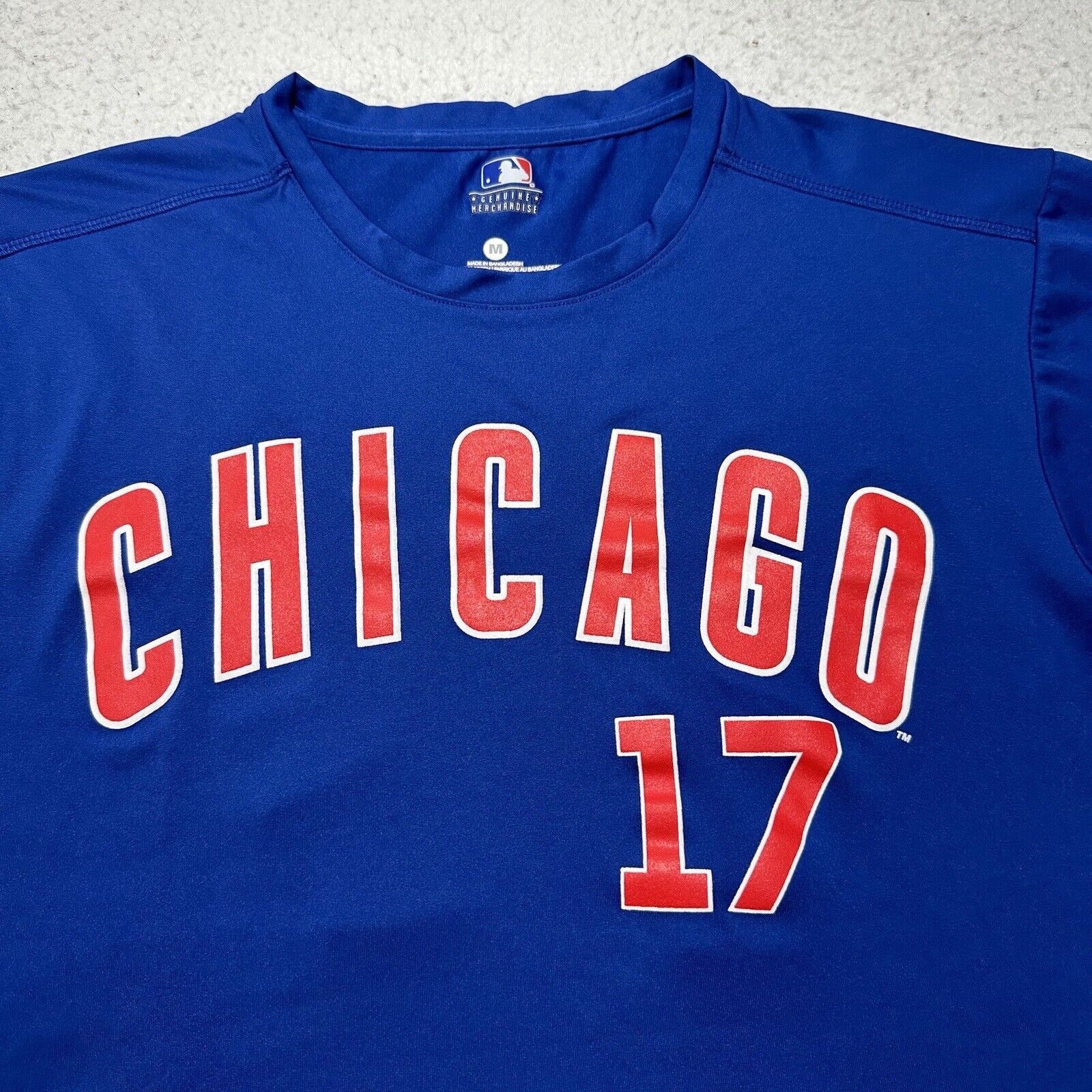 MLB MLB Chicago Cubs Medium Blue Baseball #17 Bryant T Shirt Size US M / EU 48-50 / 2 - 3 Thumbnail