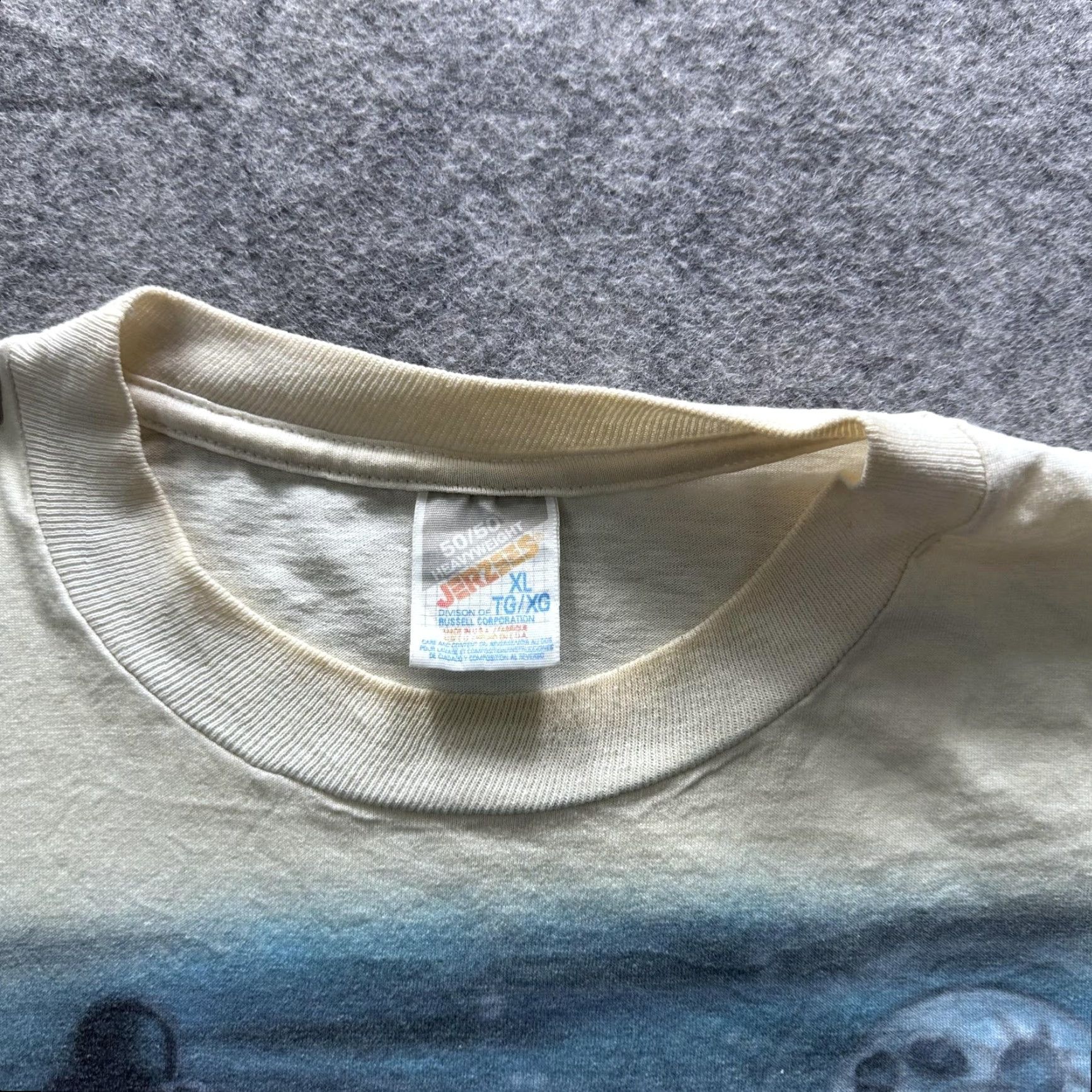 Jerzees VINTAGE Jerzees Shirt Mens XL White Airbrush Hot Rod Car Graphic Tee 90s Size US XL / EU 56 / 4 - 3 Thumbnail