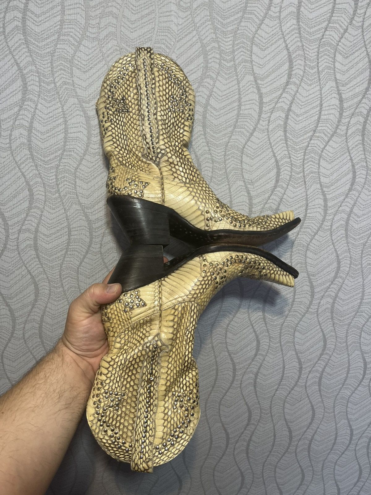 Old Gringo RARE Mexicana Old Gringo Collection Snakeskin Western Boots Size US 8.5 / IT 38.5 - 5 Thumbnail