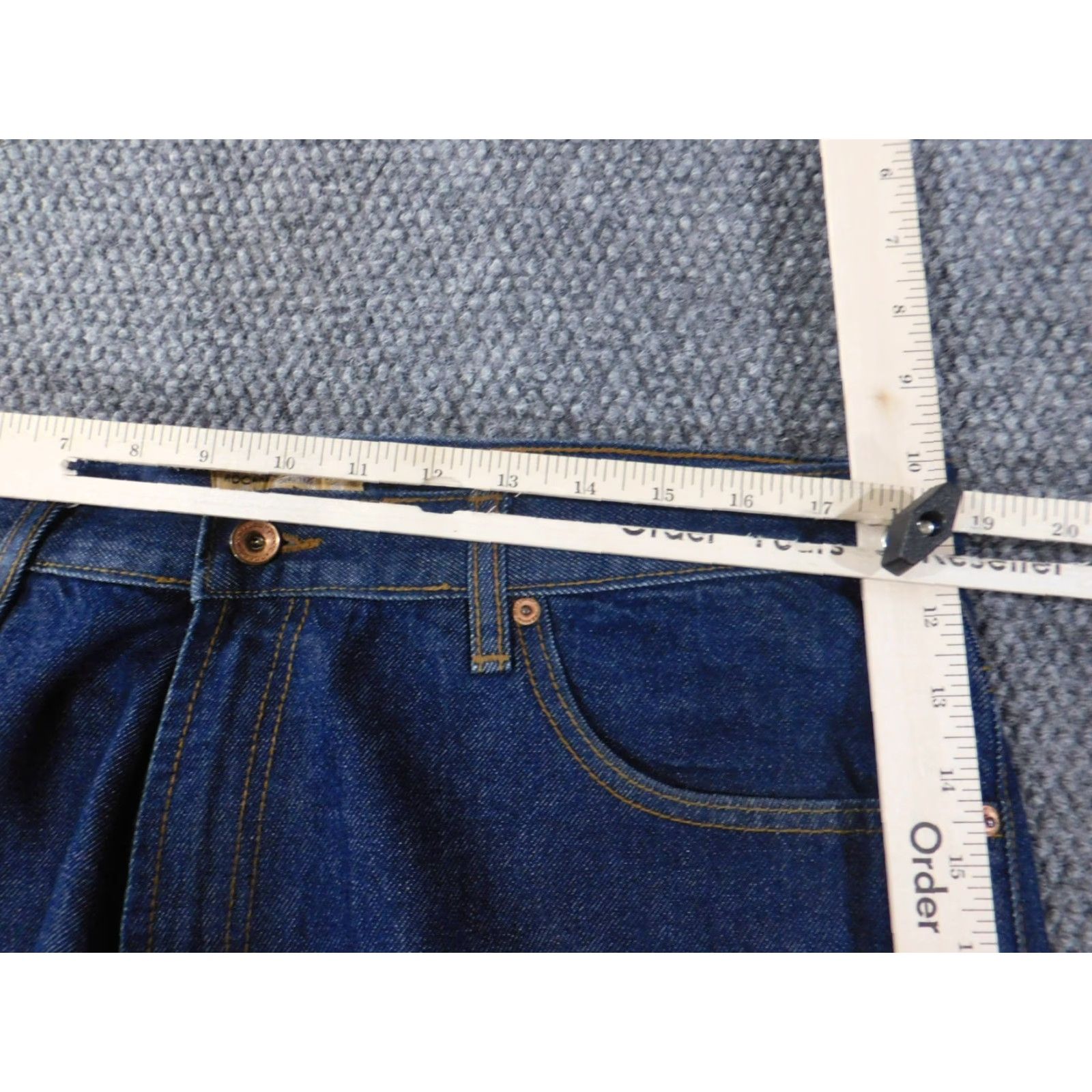Rocawear VINTAGE Rocawear Jeans 38x32 Blue Mens Straight Baggy Hip Hop 90s Denim Dark Wash Zipper Pockets N/A Size US 38 / EU 54 - 3 Thumbnail