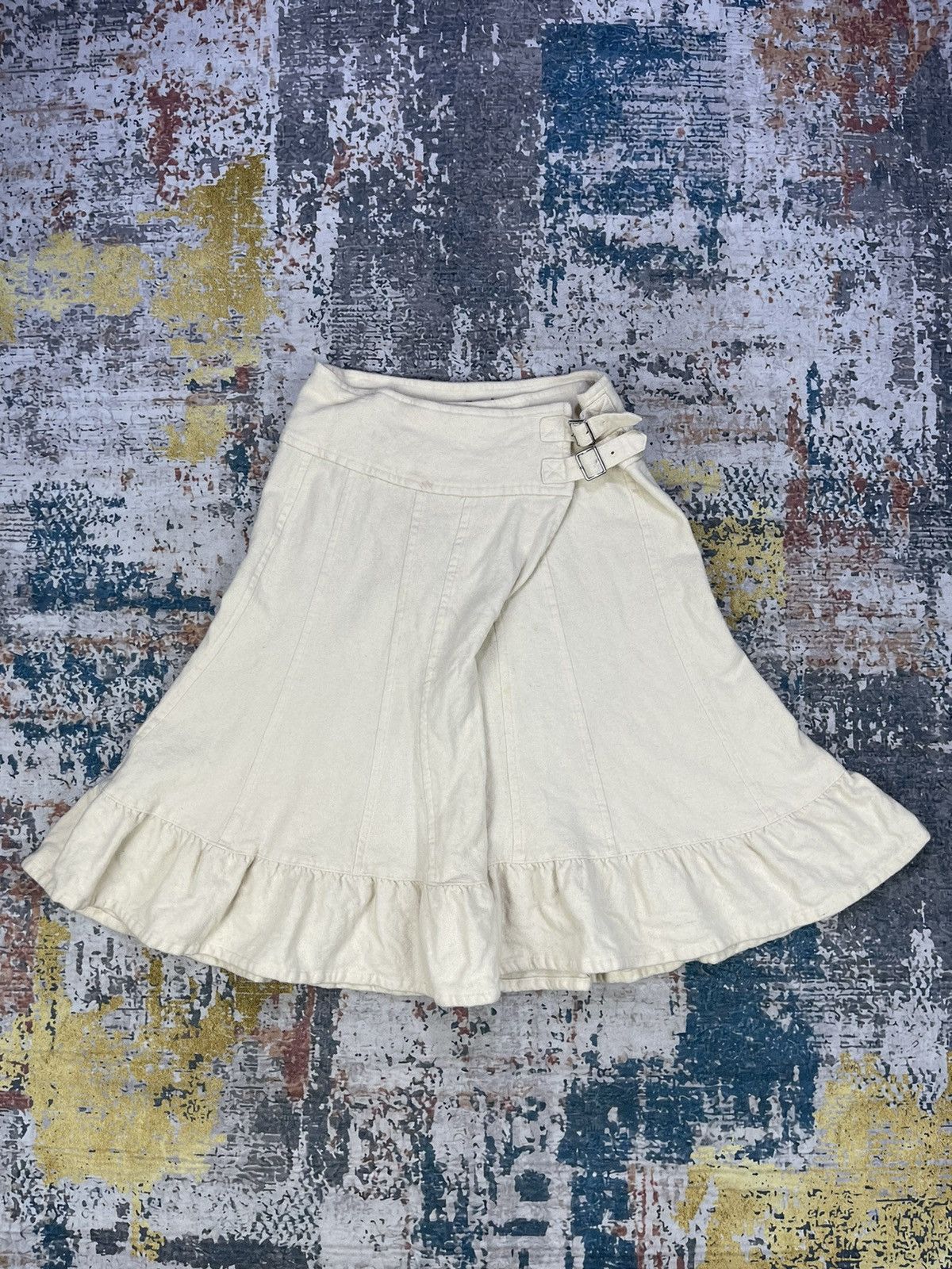 Tricot Comme des Garcons AD 2009 Tricot Comme Des Garcons Crepe Flared Skirt Size 28" / US 6 / IT 42 - 1 Thumbnail