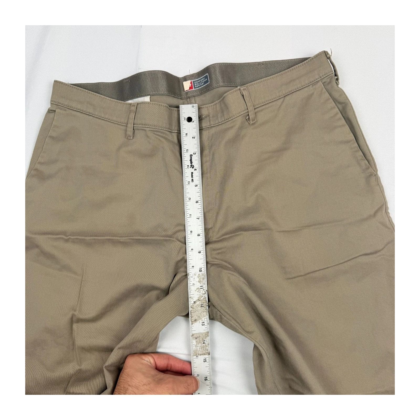 Wrangler Wrangler 38x30 Khaki Comfort Solutions Series Flat Front Str Size US 38 / EU 54 - 4 Thumbnail