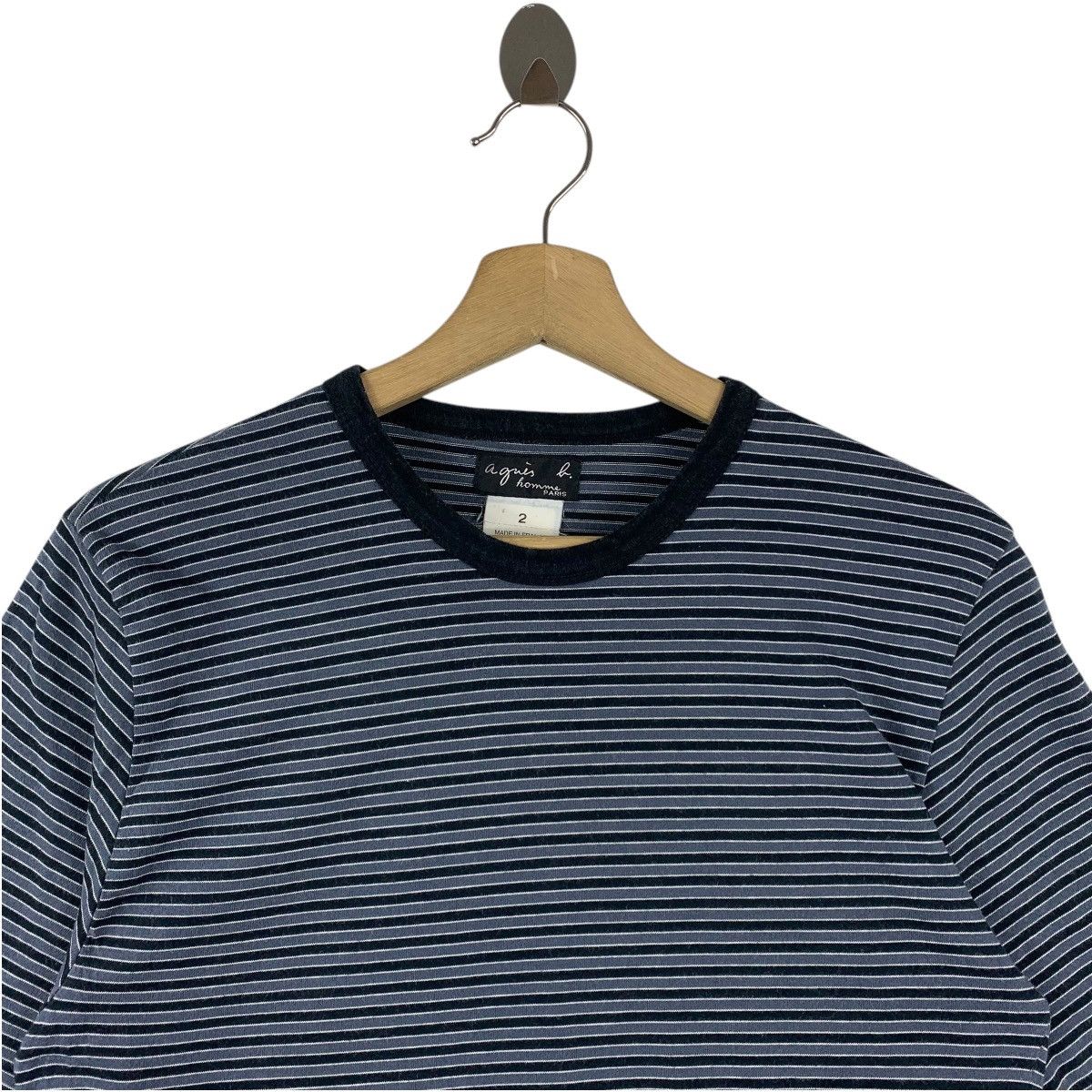 Designer × agnes b. AGNES B Paris small stripe tee Size US S / EU 44-46 / 1 - 2 Thumbnail