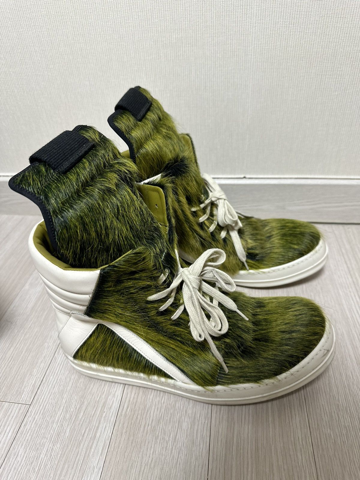 Rick Owens Rick Owens Seeyuh Grinch Pony Hair Acid Milk Geobasket Size US 10 / EU 43 - 4 Thumbnail