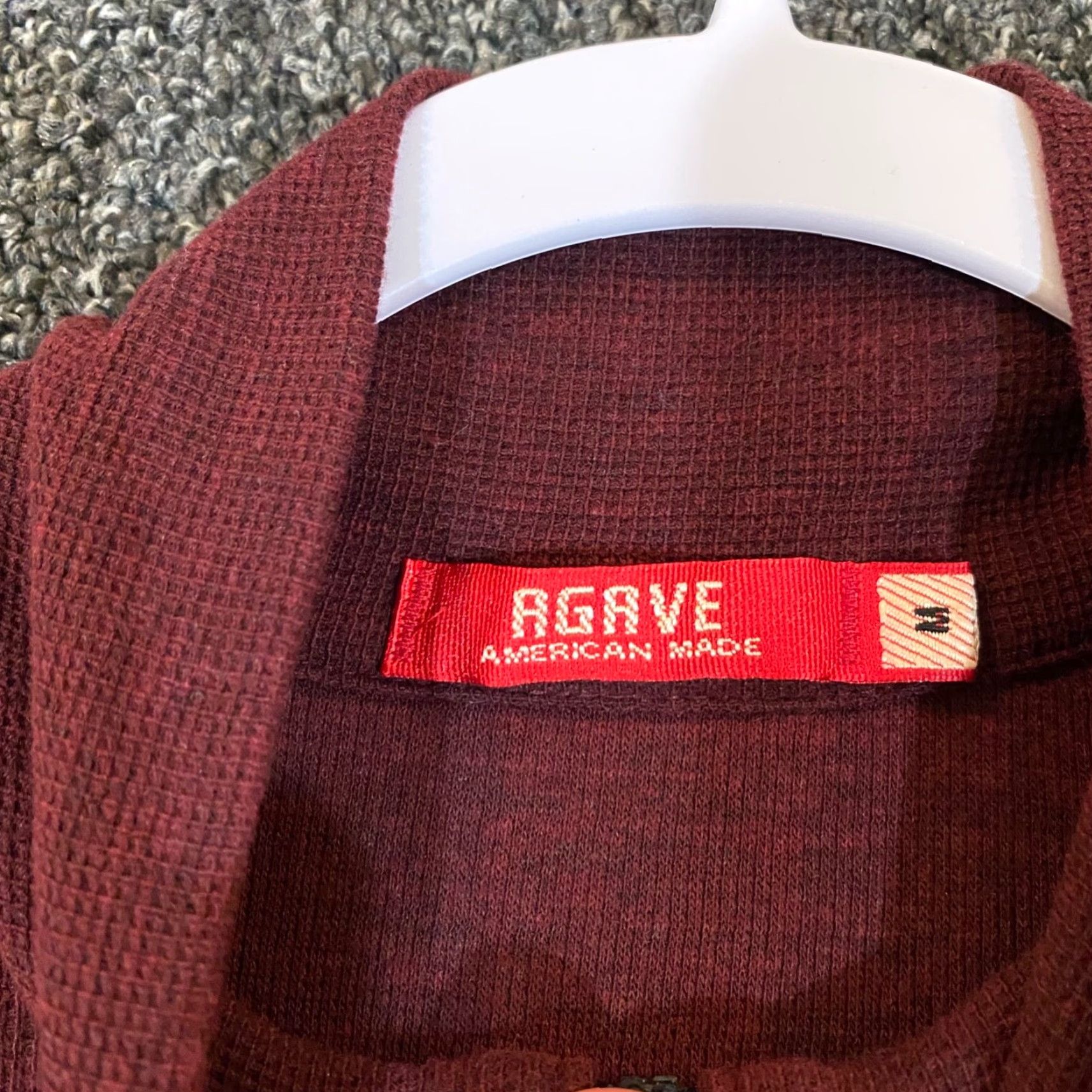Vintage Agave Sweater Mens Medium Red Maroon Quarter Zip Pullover Hiking Casual Size US M / EU 48-50 / 2 - 3 Thumbnail