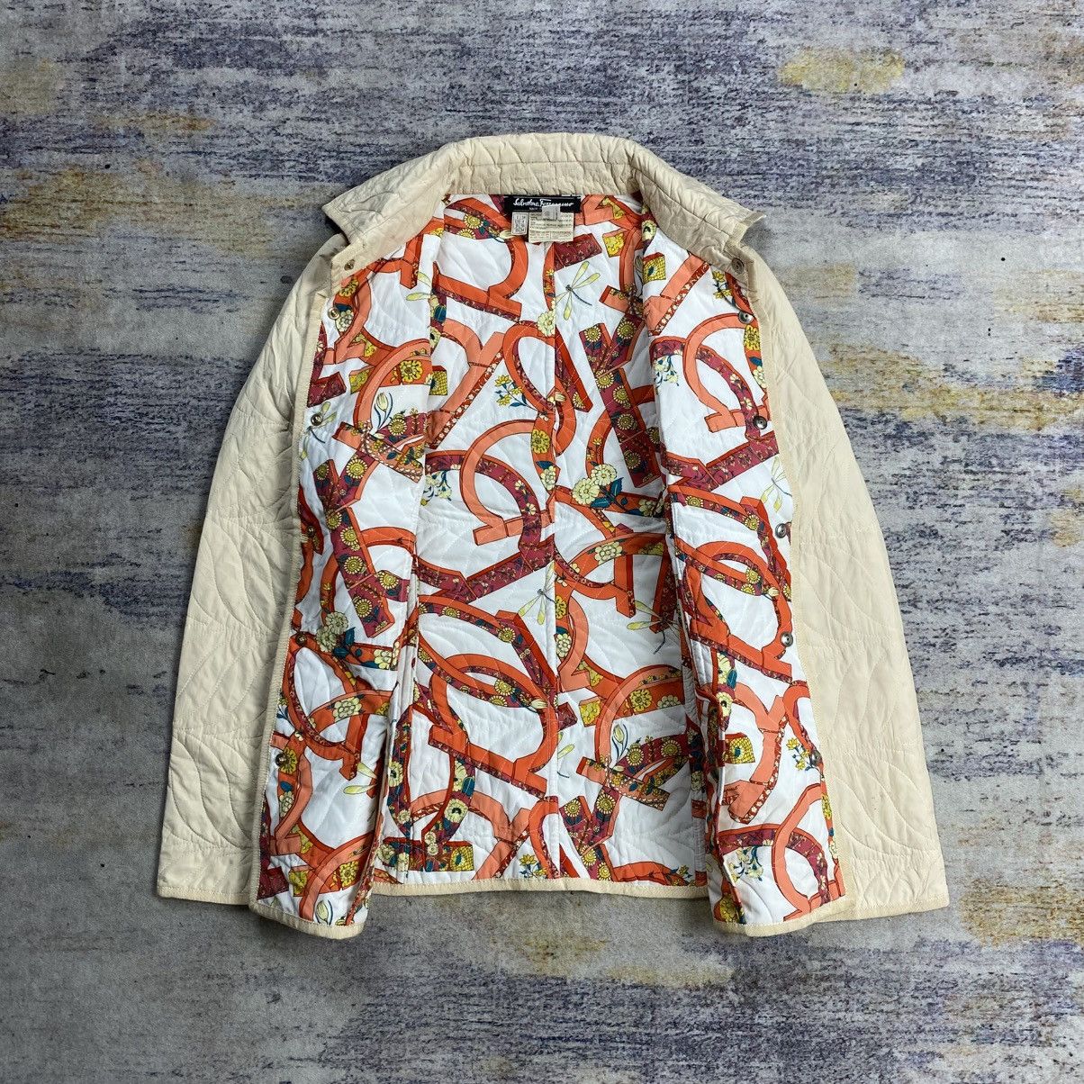 Salvatore Ferragamo Vintage salvatore ferragamo quilted jacket Size S / US 4 / IT 40 - 4 Thumbnail
