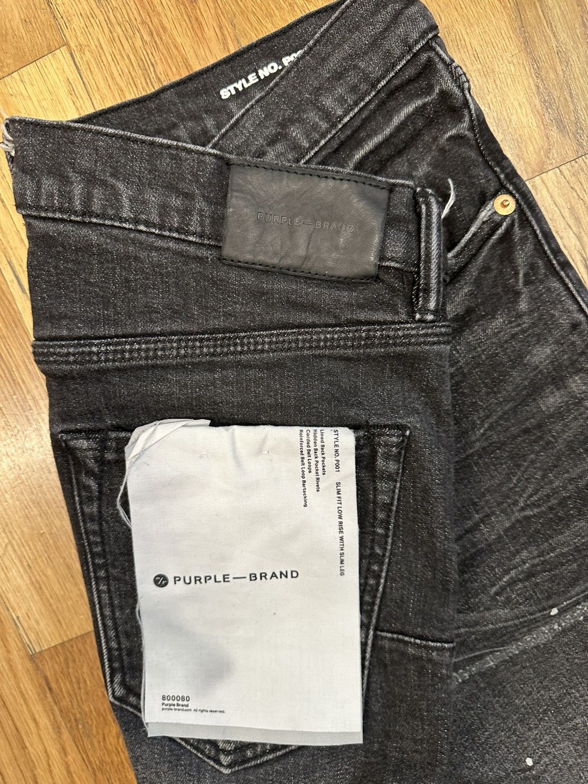 Purple Brand Purple Brand Sitched Black Denim Jeans Size 31 Size US 31 - 4 Thumbnail