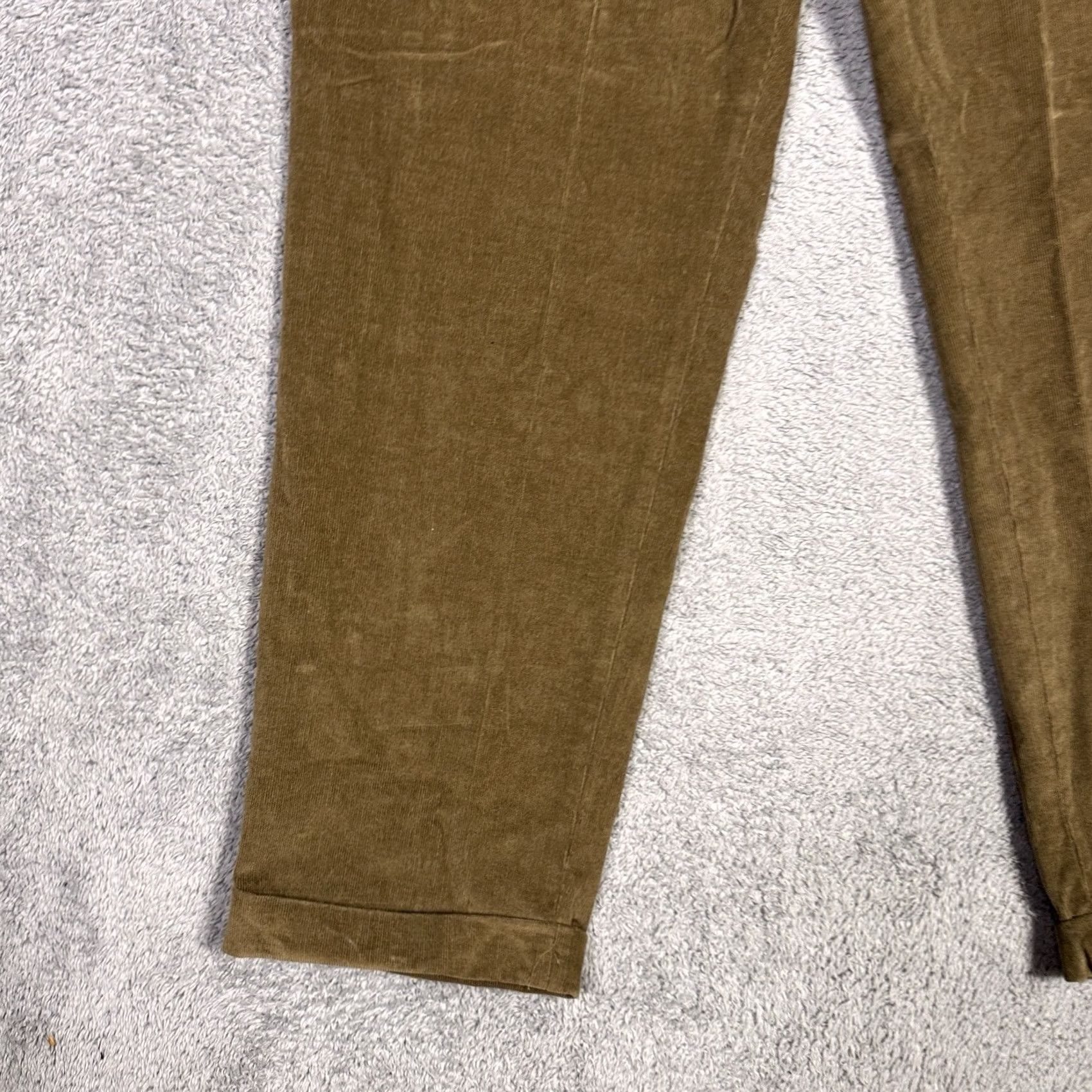 Ralph Lauren VINTAGE Ralph Lauren Pants Mens 38x29 Corduroy Brown Wale Cuffed Dress Pants Slim Straight Linen? Size US 38 / EU 54 - 2 Thumbnail