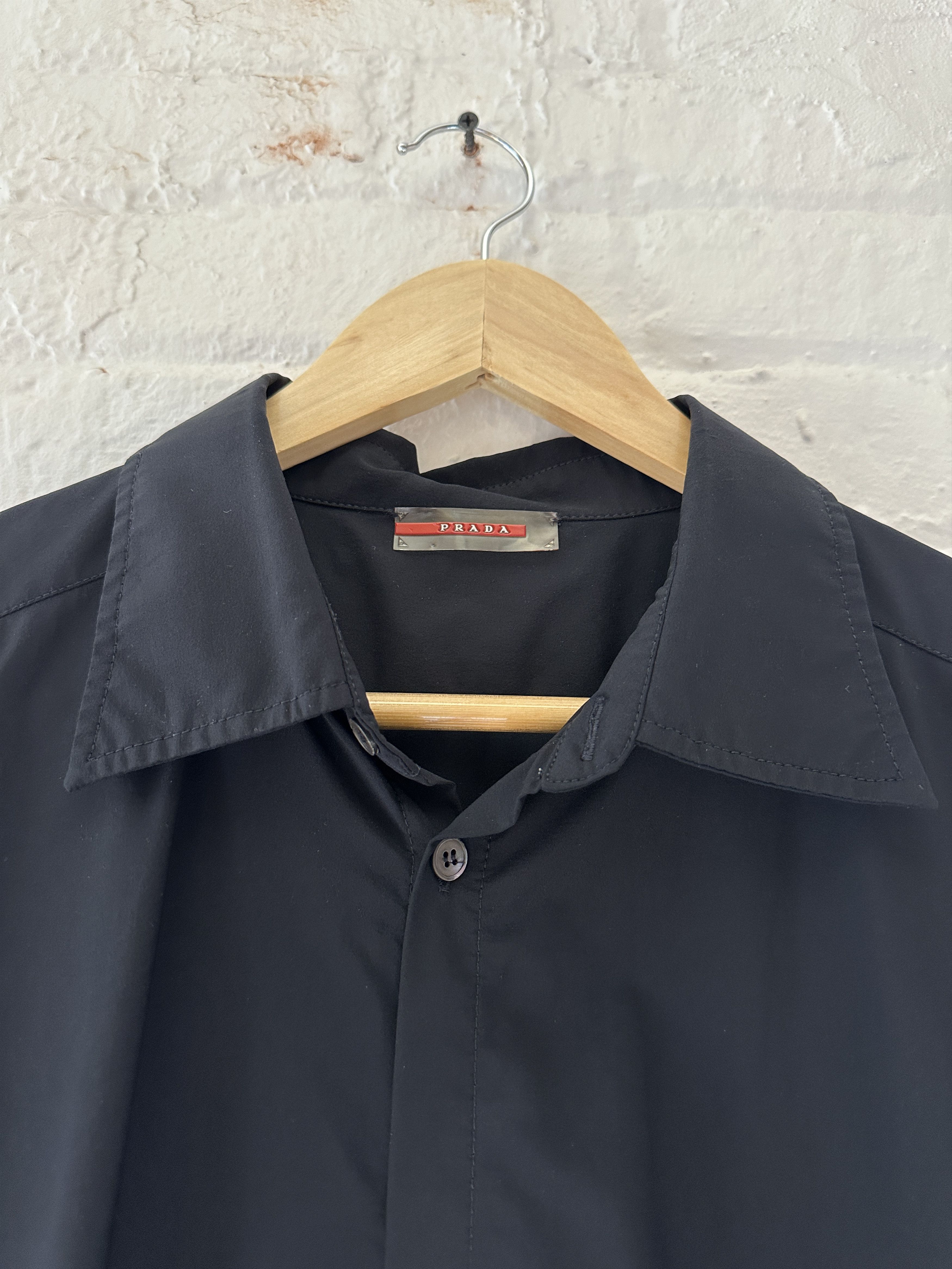 Prada Prada Short Sleeve Button Up Shirt Size US XL / EU 56 / 4 - 2 Thumbnail
