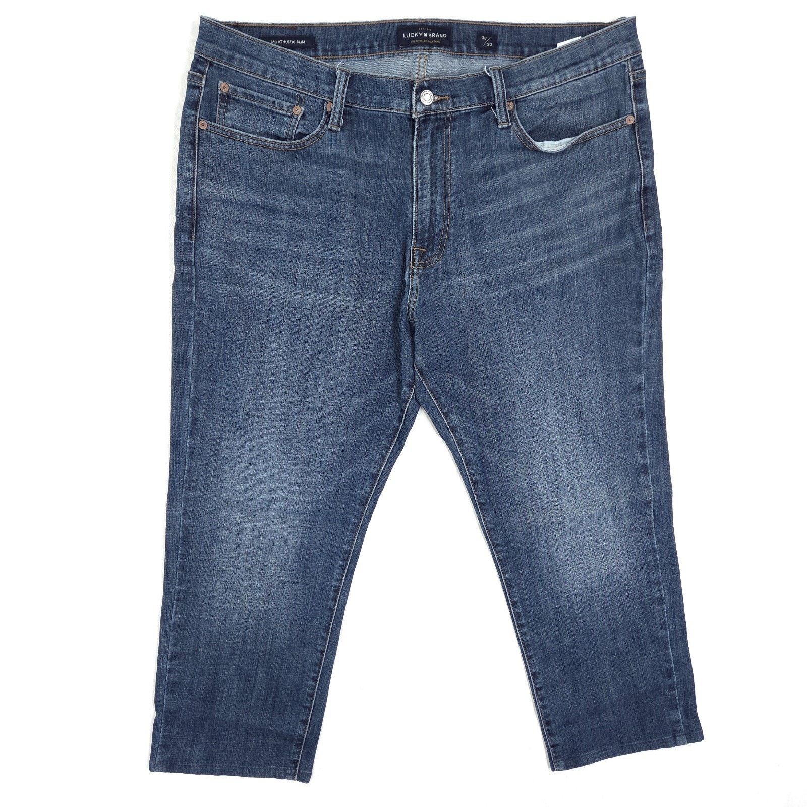Lucky Brand Lucky Brand 410 Athletic Slim Jeans Mens 38x25.5 Dark Wash Size US 38 / EU 54 - 1 Thumbnail
