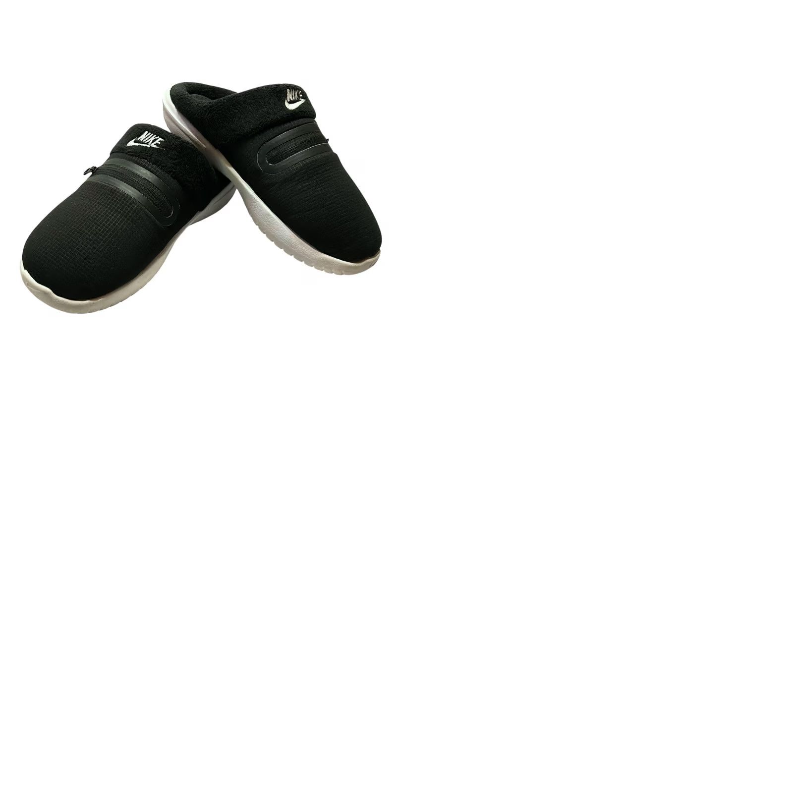 Nike Nike Burrow NA Slippers Slip On Fleece Black & White DJ3131-001 Women Size 6 Slipper, Comfort, Casual, Winter & Fall, Women’s Size M / US 6-8 / IT 42-44 - 11 Thumbnail