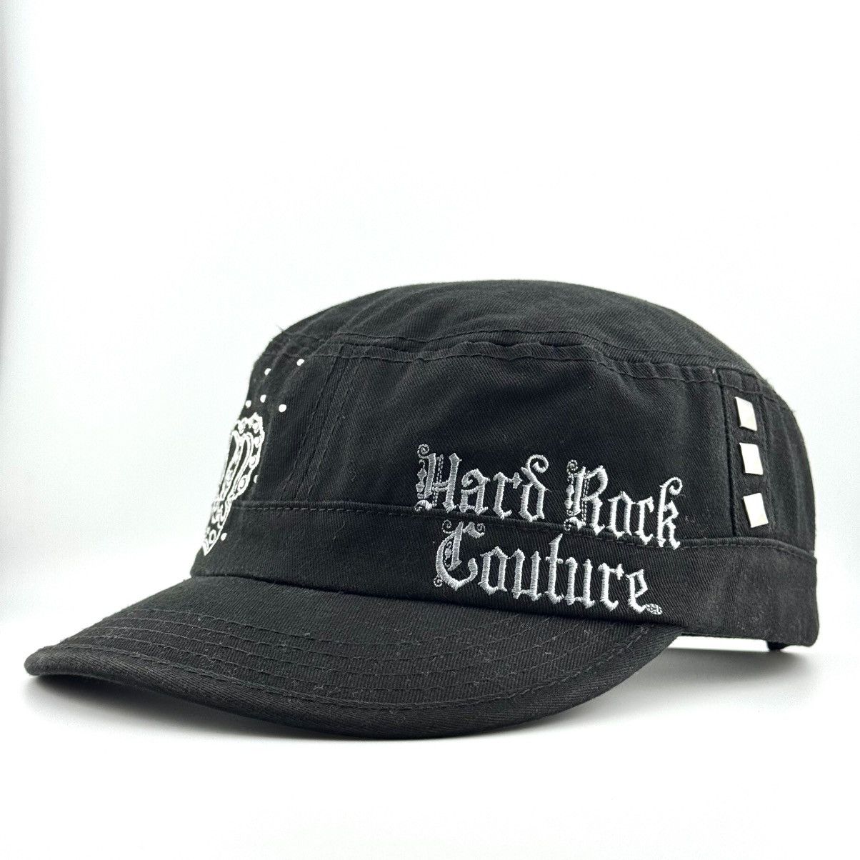 Hard Rock Cafe Hard Rock Couture Black Military Y2K Style Hat - Rare Size ONE SIZE - 2 Thumbnail