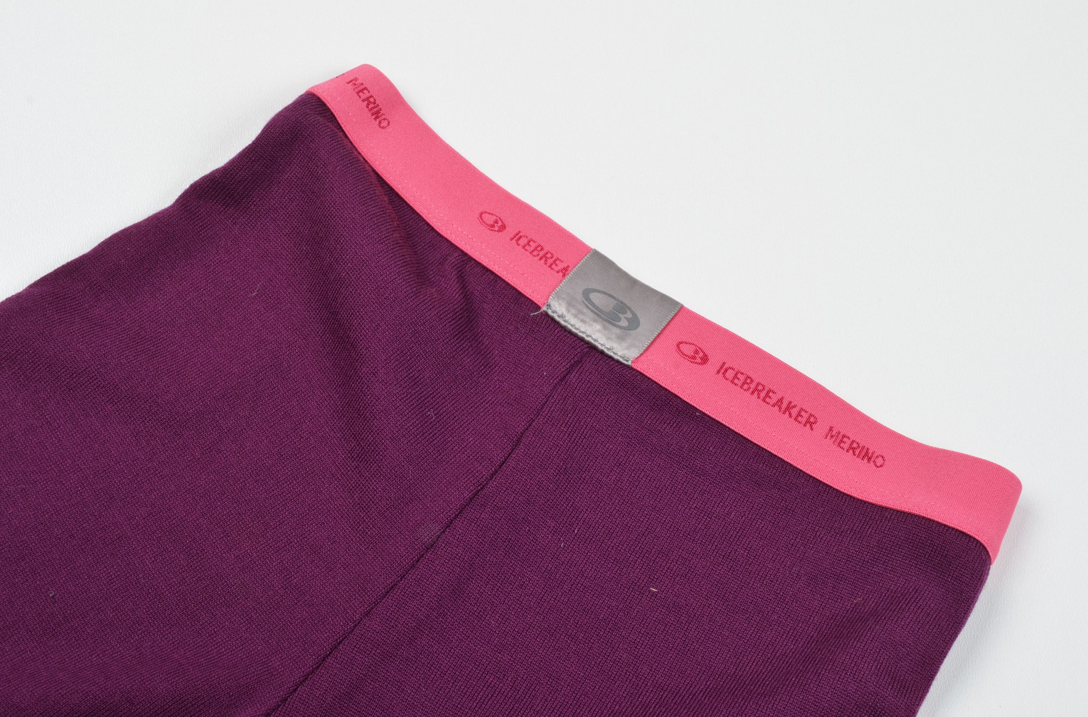 Icebreaker Icebreaker Merino Wool Purple Base Layer LeggingsThermal Size 22" - 6 Thumbnail