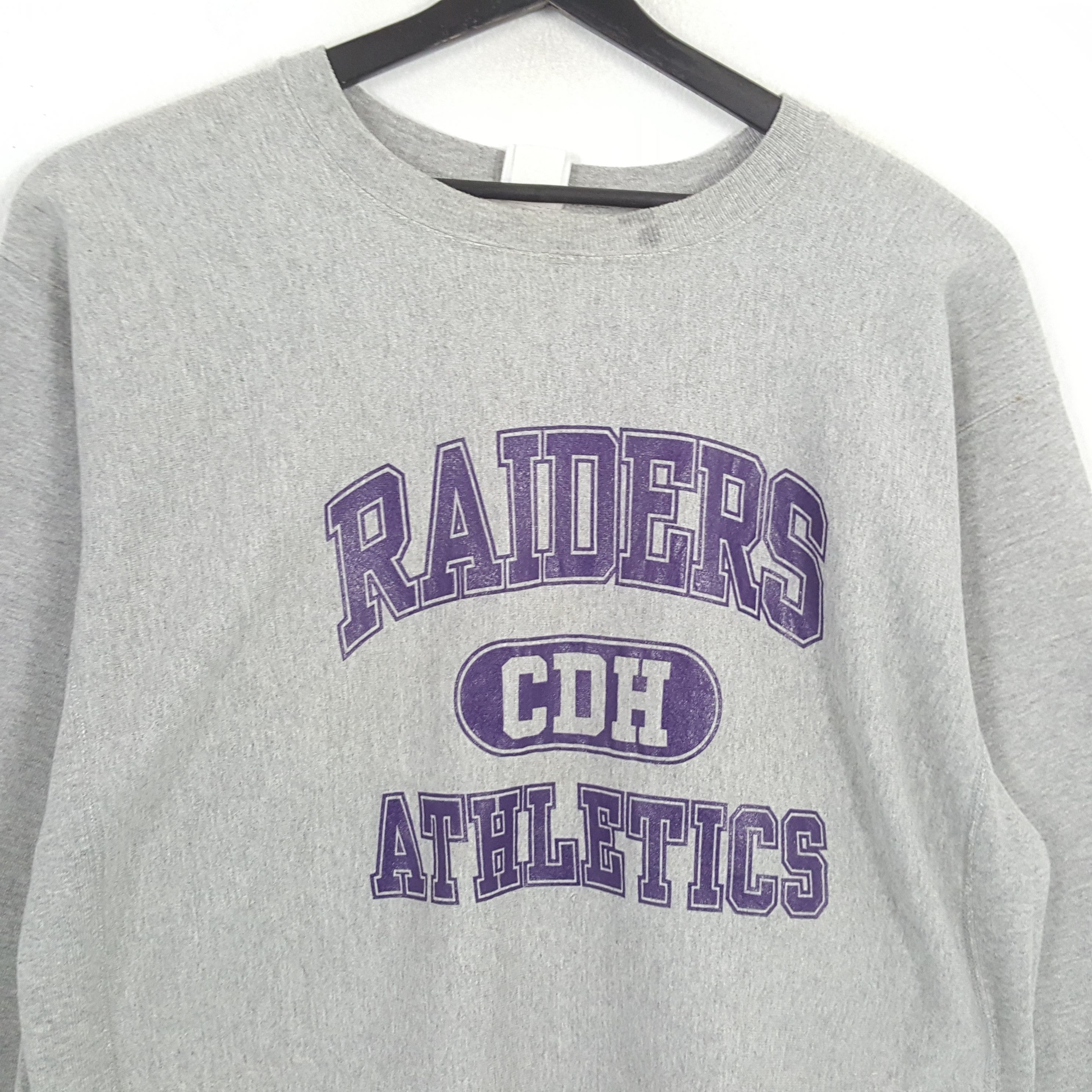Vintage RAIDERS ATHLETICS Center Design Sweatshirt Size US XL / EU 56 / 4 - 2 Thumbnail