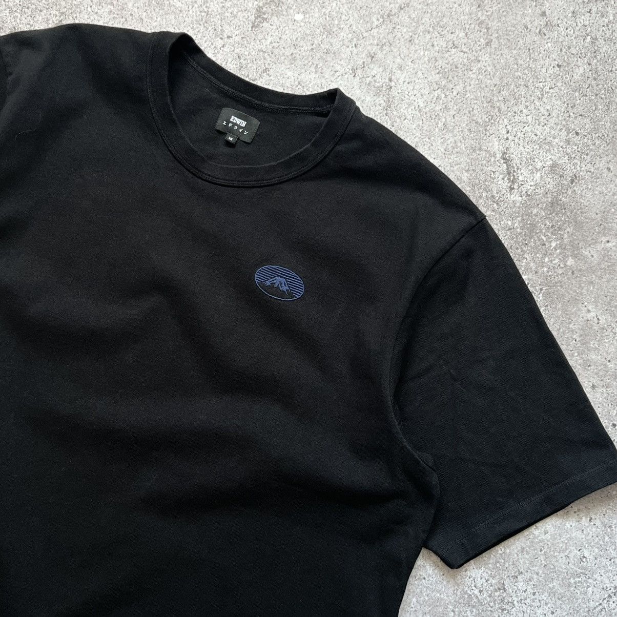 Edwin EDWIN Fuji San II Heavyweight Cotton T-Shirt Black Boxy Size US M / EU 48-50 / 2 - 2 Thumbnail